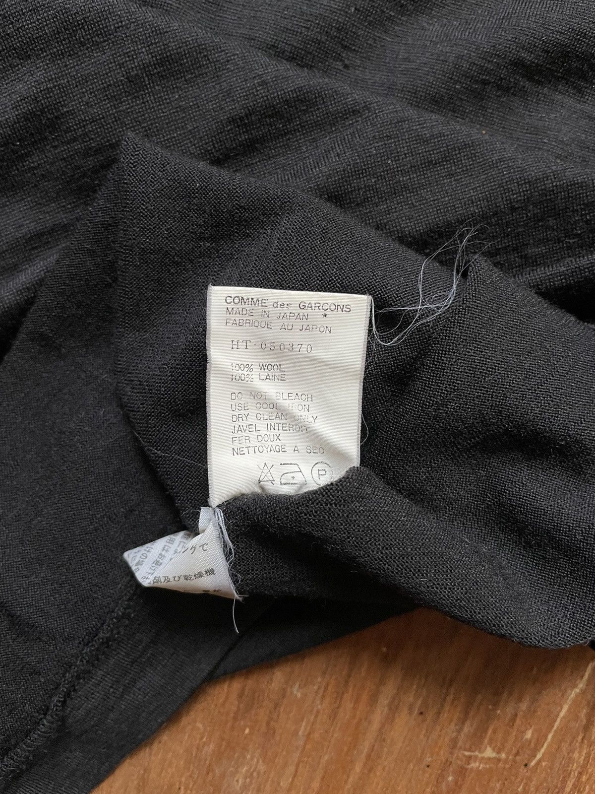 Comme des Garcons Homme Comme des garcons homme AD1992 artisanal wool mock neck LS Size US M / EU 48-50 / 2 - 5 Thumbnail