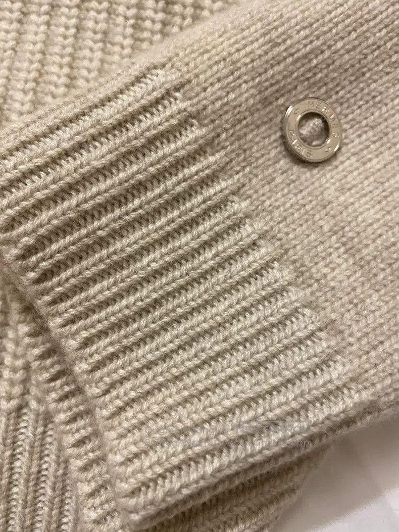 Hermes Hermes Ladies' beige nude cashmere top sweater, round neck Size XS / US 0-2 / IT 36-38 - 8 Thumbnail