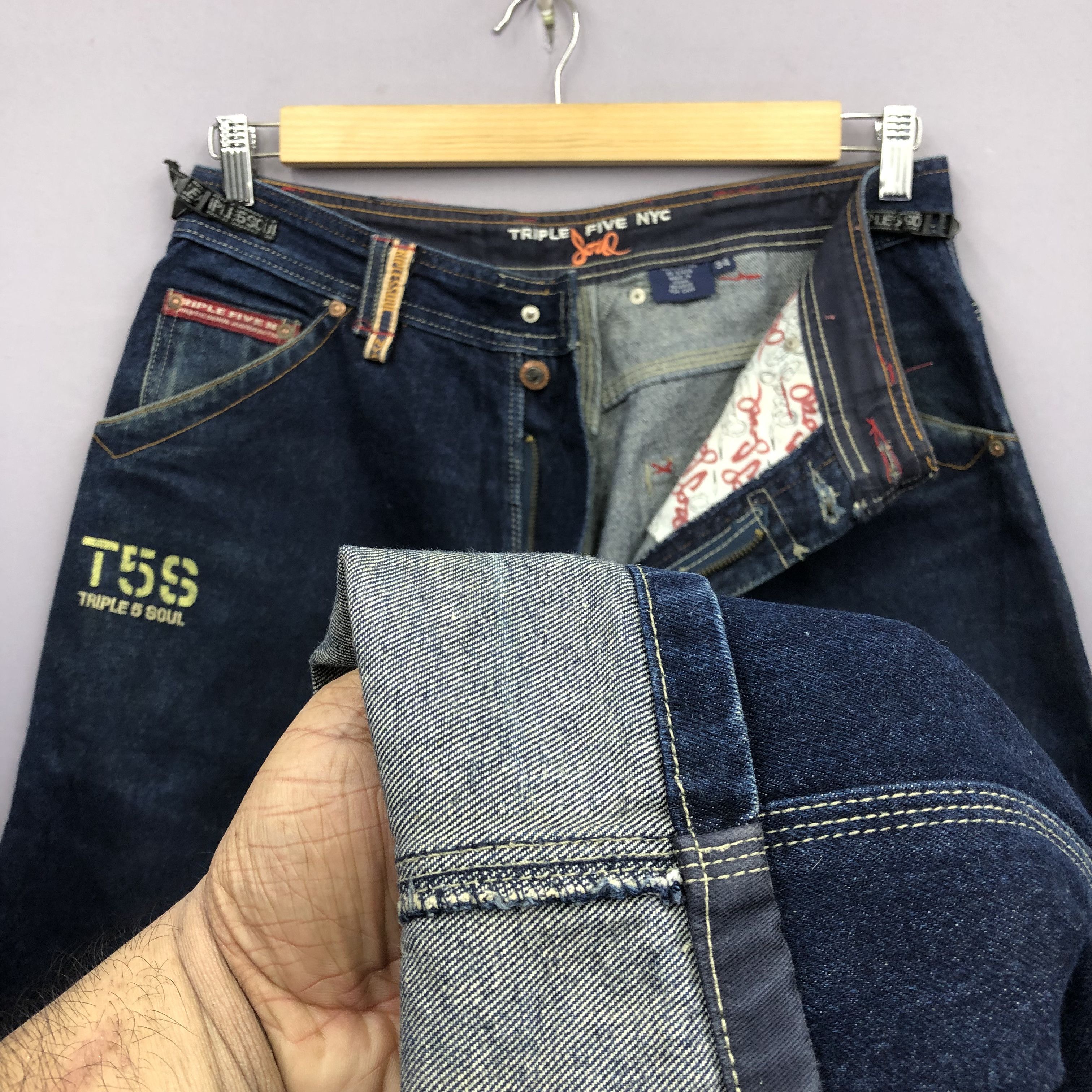 Triple 5 Soul Y2K Triple 5 Baggy Carpenter Skater Japanese Jeans Denim Size US 32 / EU 48 - 10 Thumbnail