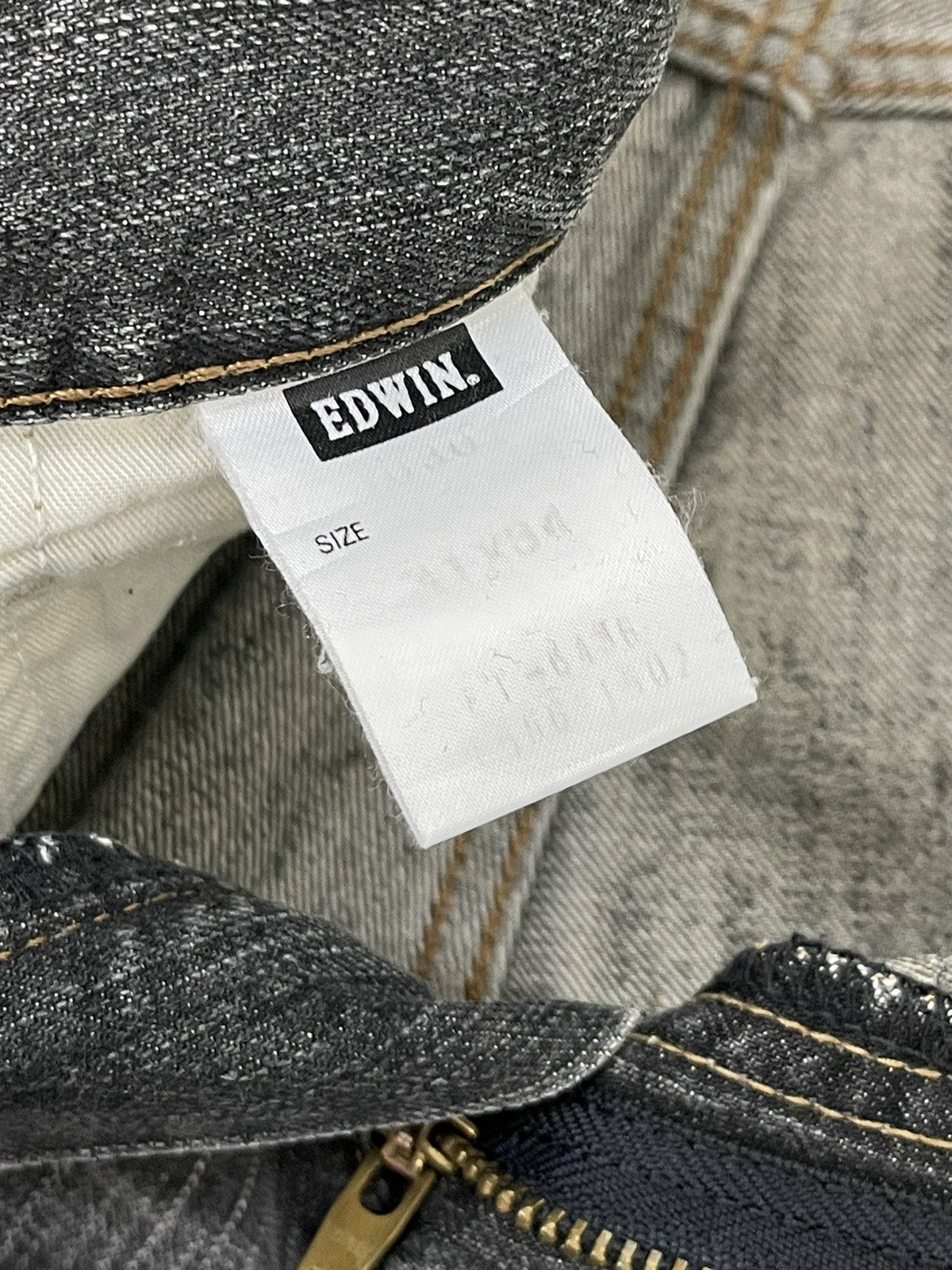 Japanese Brand Flare Jeans Edwin Japan Faded Distress Boot Cut 6🟦2 Size US 31 - 19 Thumbnail