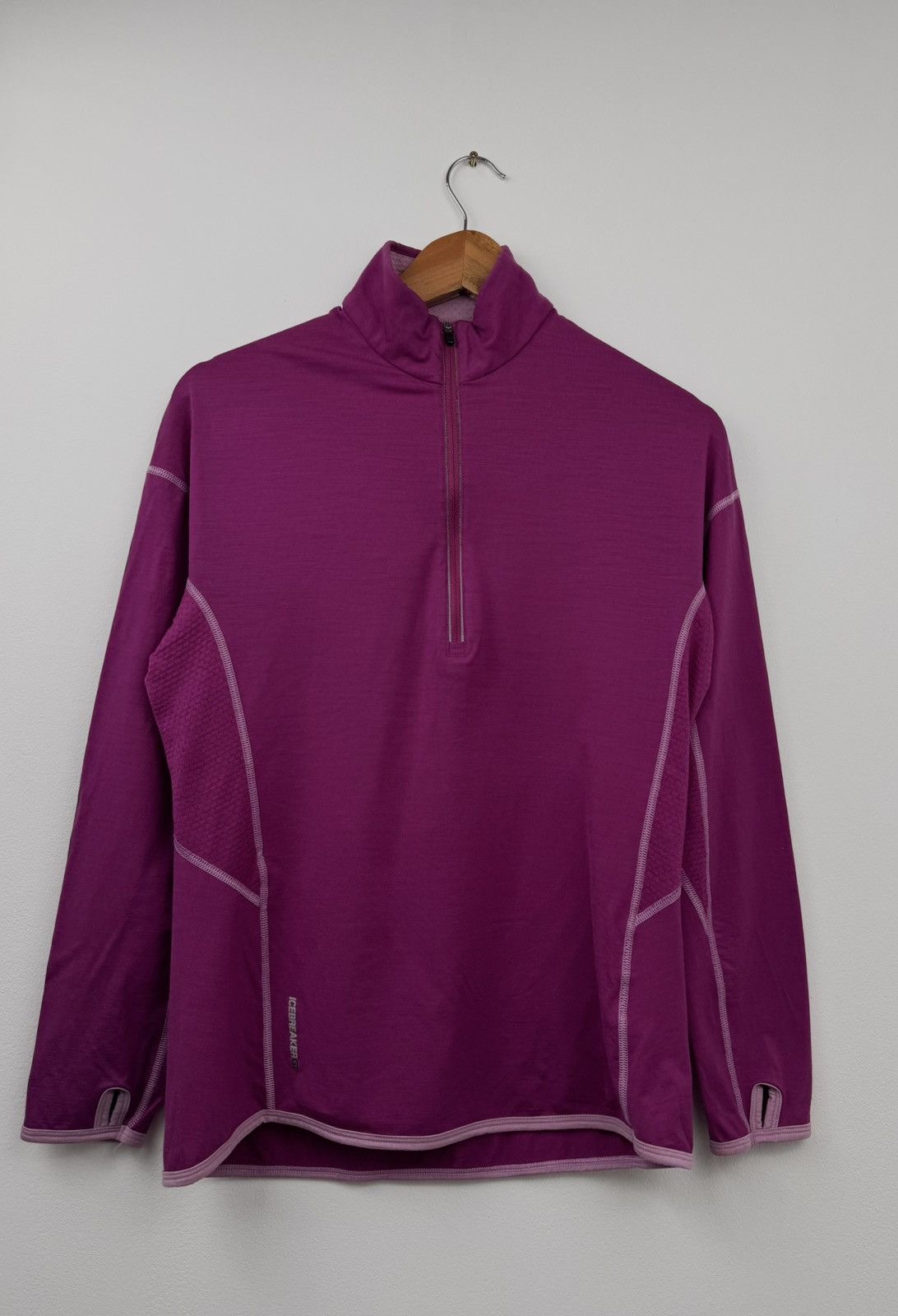 Icebreaker Icebreaker Women Thermal Half Zip Sweater Pink Size L Size L / US 10 / IT 46 - 2 Thumbnail