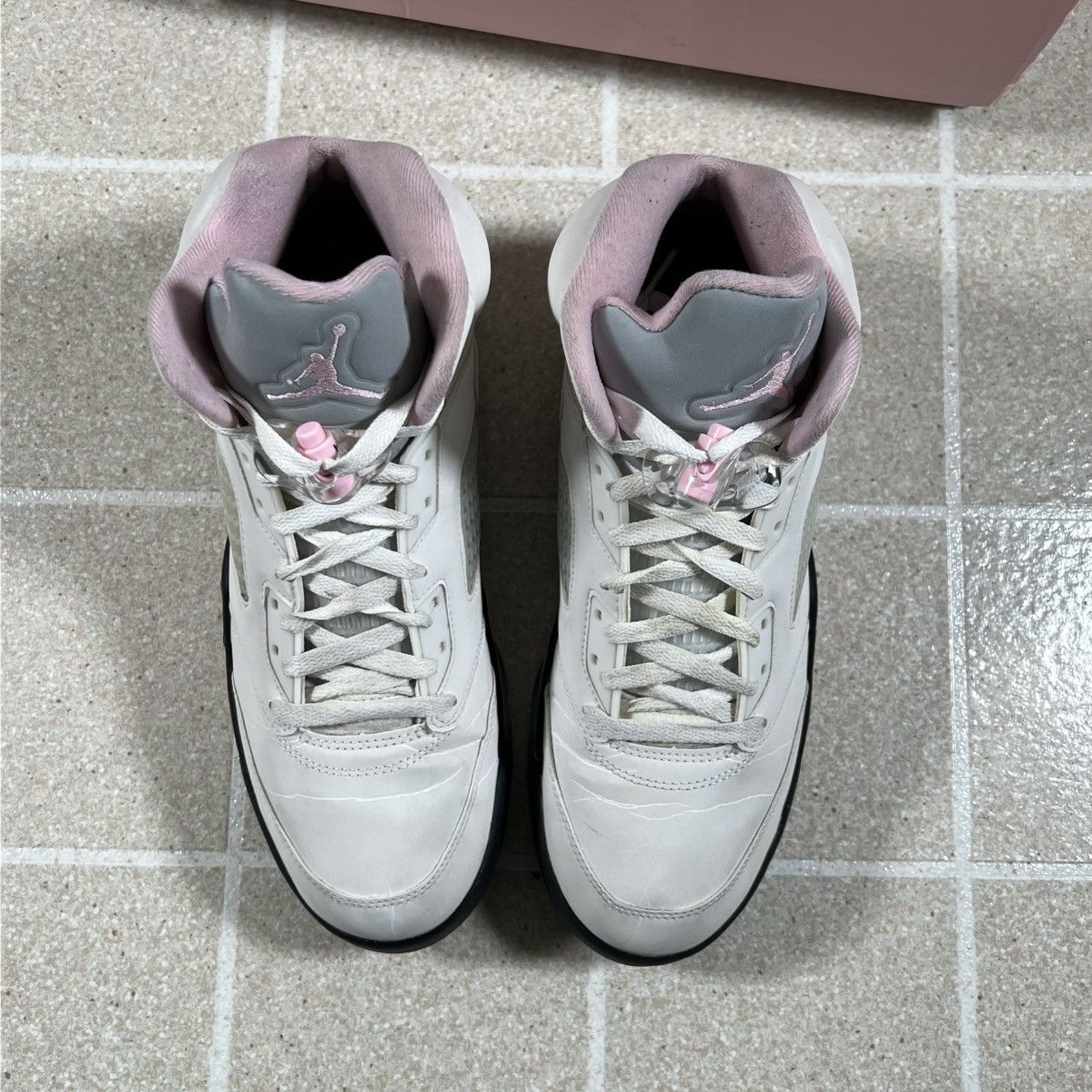 Jordan Brand Air Jordan 5 Men's Retro White/Medium Pink-Black Size 11.5 Size US 11.5 / EU 44-45 - 3 Thumbnail