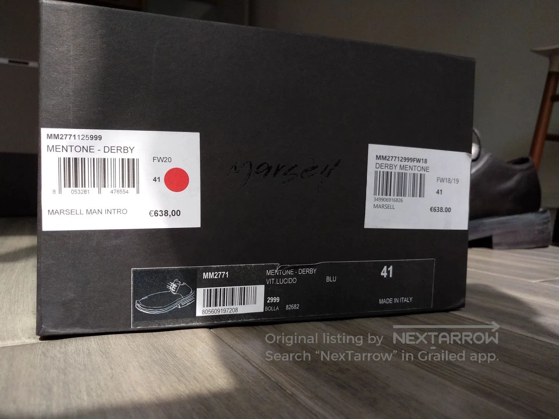 Marsell Marsell MM2771 Derby Casual Leather Shoes. Size US 8 / EU 41 - 7 Thumbnail