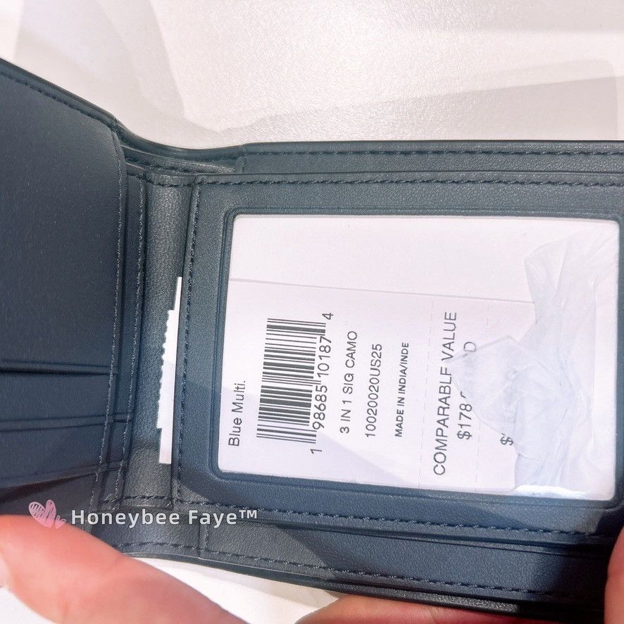 Coach NWT Coach MEN's 3-In-1 Wallet In Signature Camo Print CW232 Size ONE SIZE - 4 Thumbnail