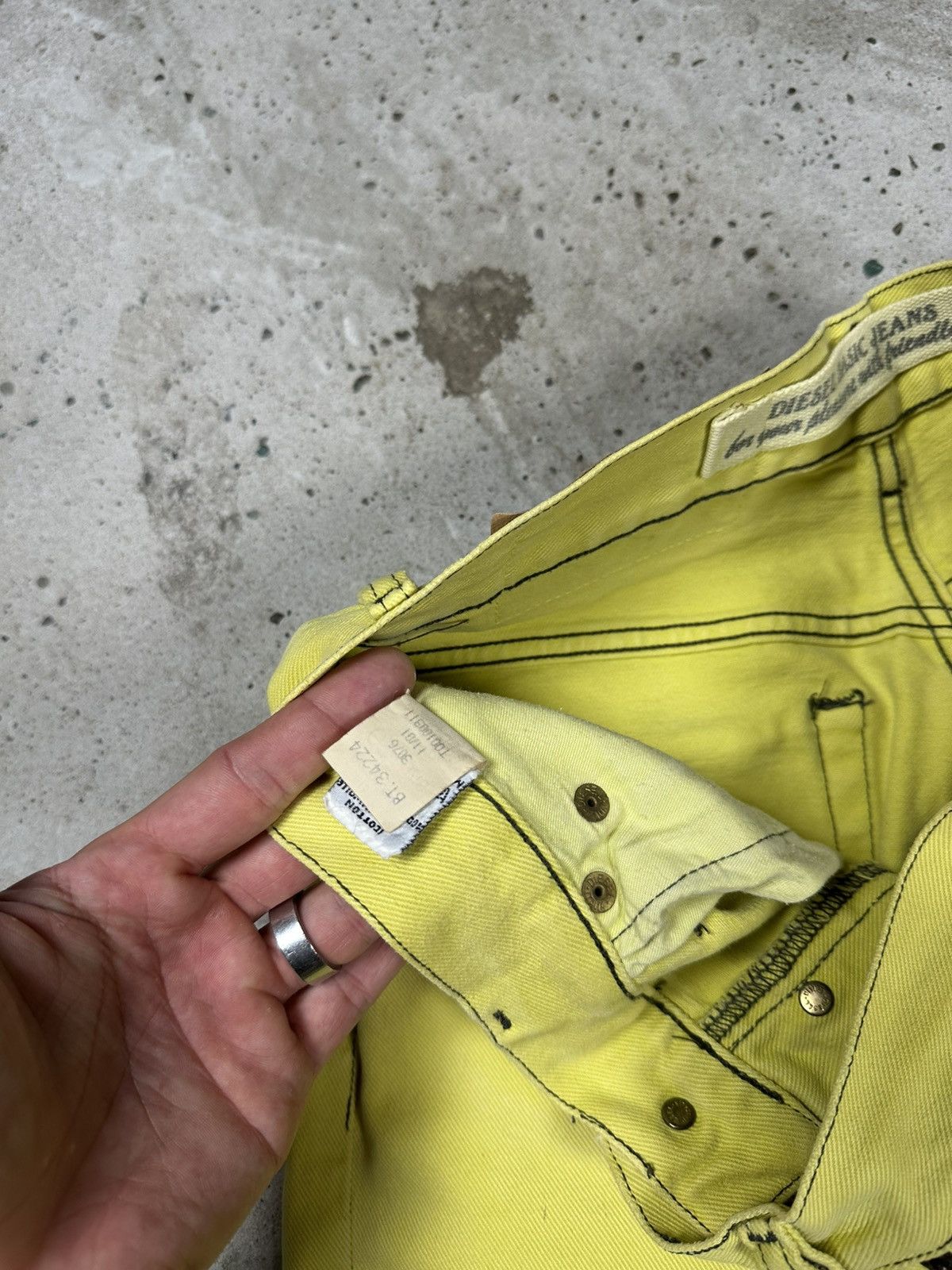 Diesel × Vintage Vintage 2001 Diesel Fellow Yellow Denim Pants Jeans Y2K Size US 30 / EU 46 - 12 Thumbnail