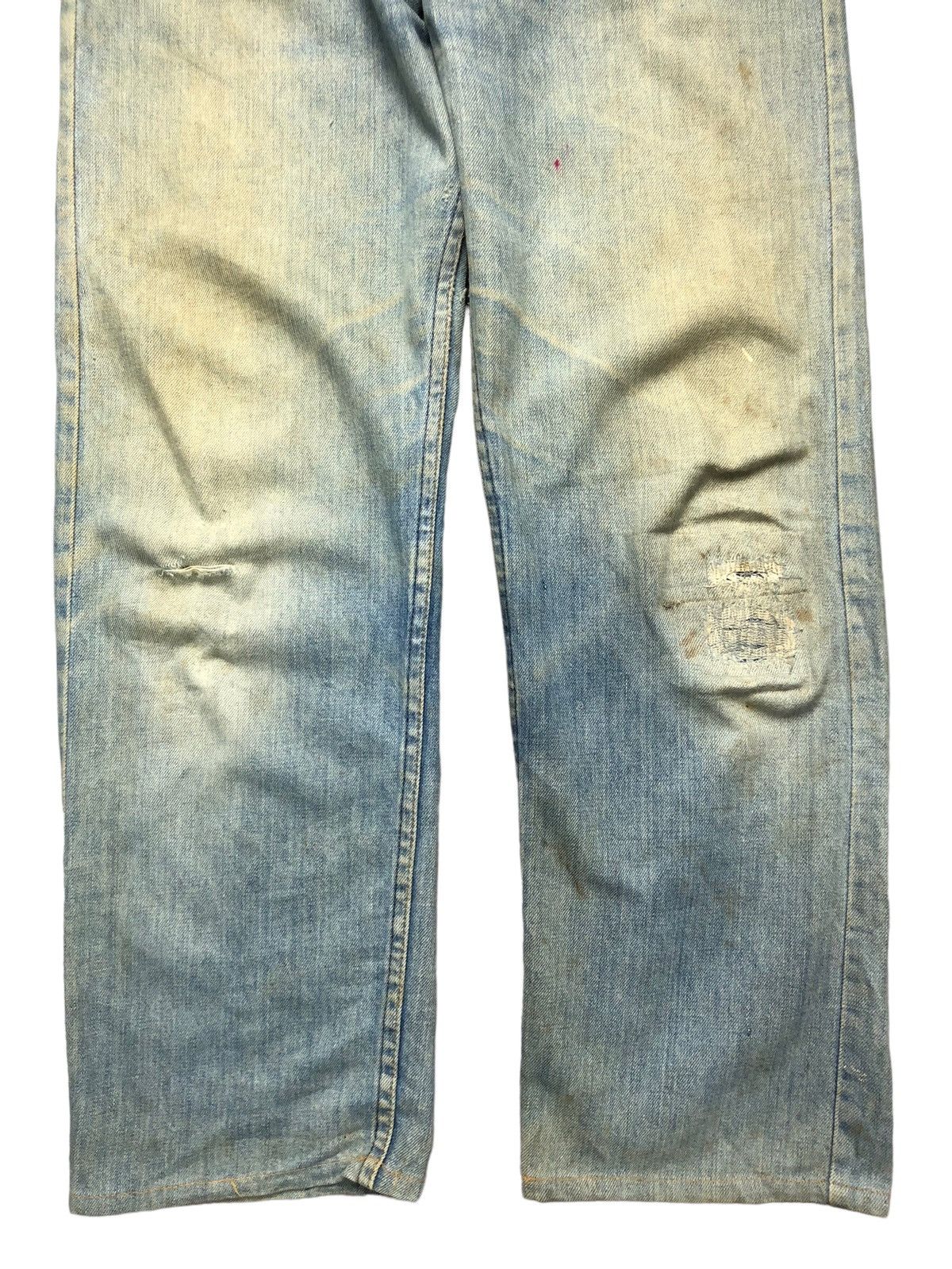 Lee Vintage 70s Lee Riders Distressed Mud Wash Jeans Size US 33 - 4 Thumbnail