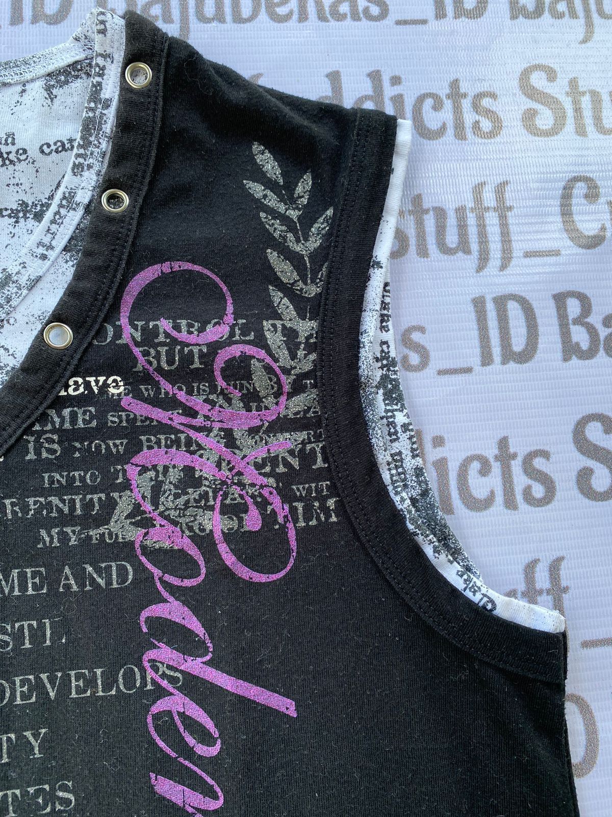 If Six Was Nine × Japanese Brand × Le Grande Bleu (L.G.B.) Y2K Iconic Time Step Punk Style poem double collar Size US M / EU 48-50 / 2 - 5 Thumbnail