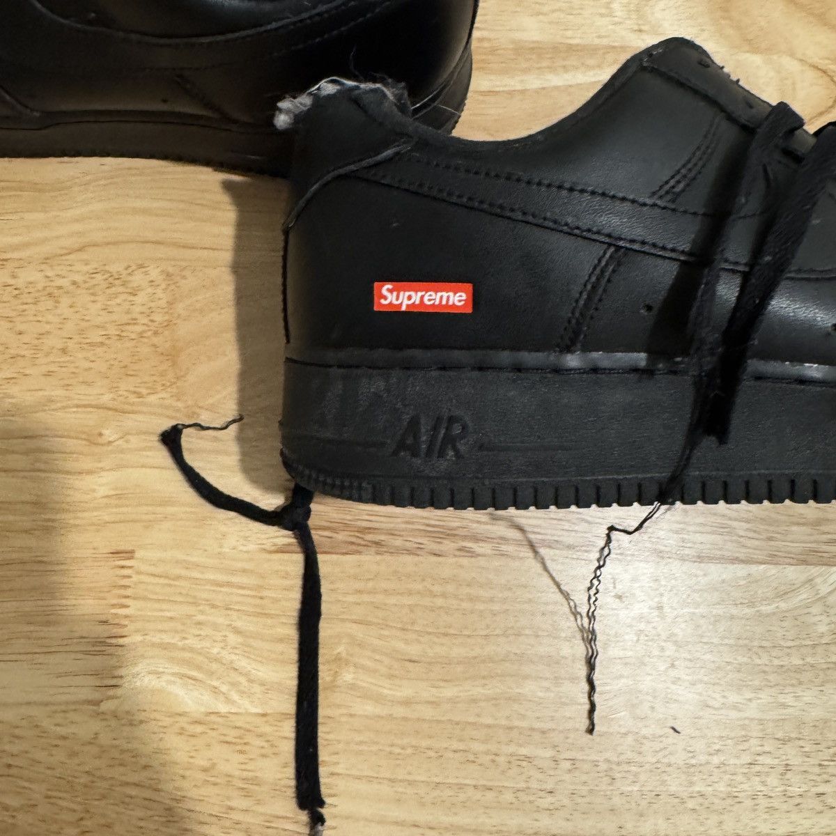 Nike × Supreme Black Air Force 1 Size US 12 / EU 45 - 4 Thumbnail