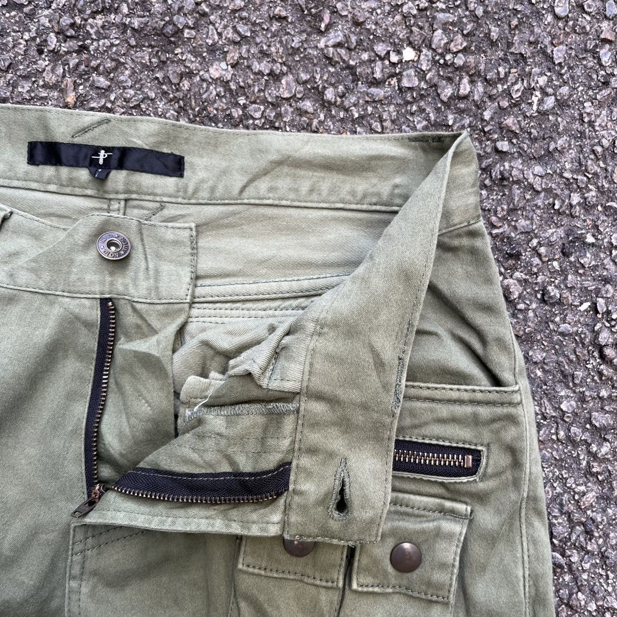 Hysteric Glamour Flared Cargo Green Pants NO ID Japan Multi Pockets Bootcut Size US 29 - 7 Thumbnail
