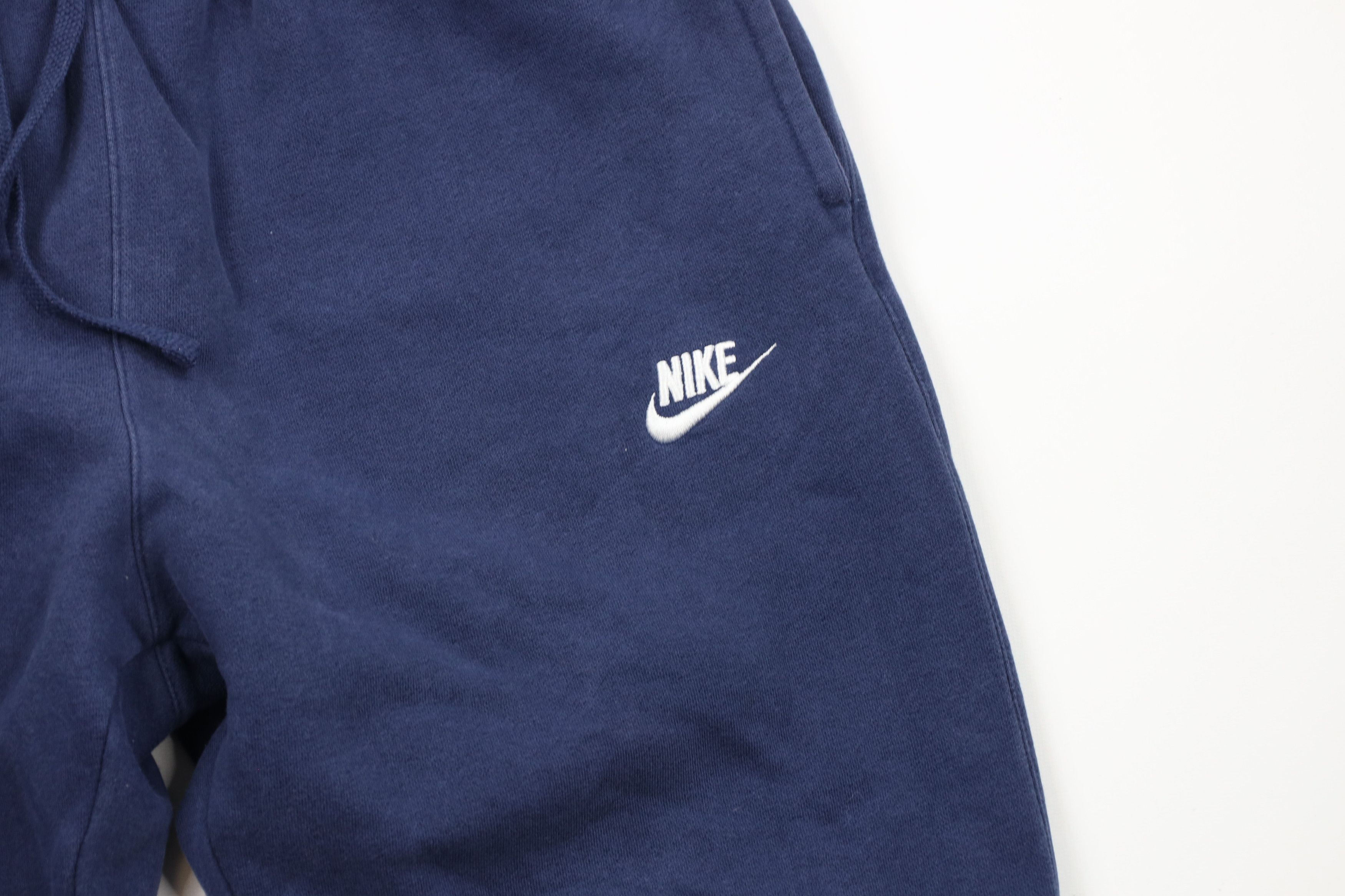 Nike × Vintage Vintage Nike Scott Mini Swoosh Wide Leg Sweatpants Blue Size US 34 / EU 50 - 5 Thumbnail