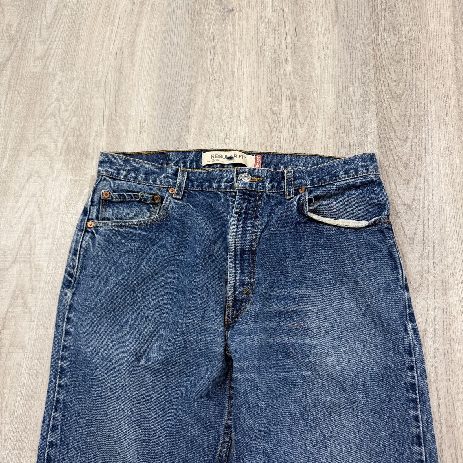 Levi's Vintage Levis 505 Jeans Mens 36x30 Blue Denim Regular y2k Size US 36 / EU 52 - 3 Thumbnail