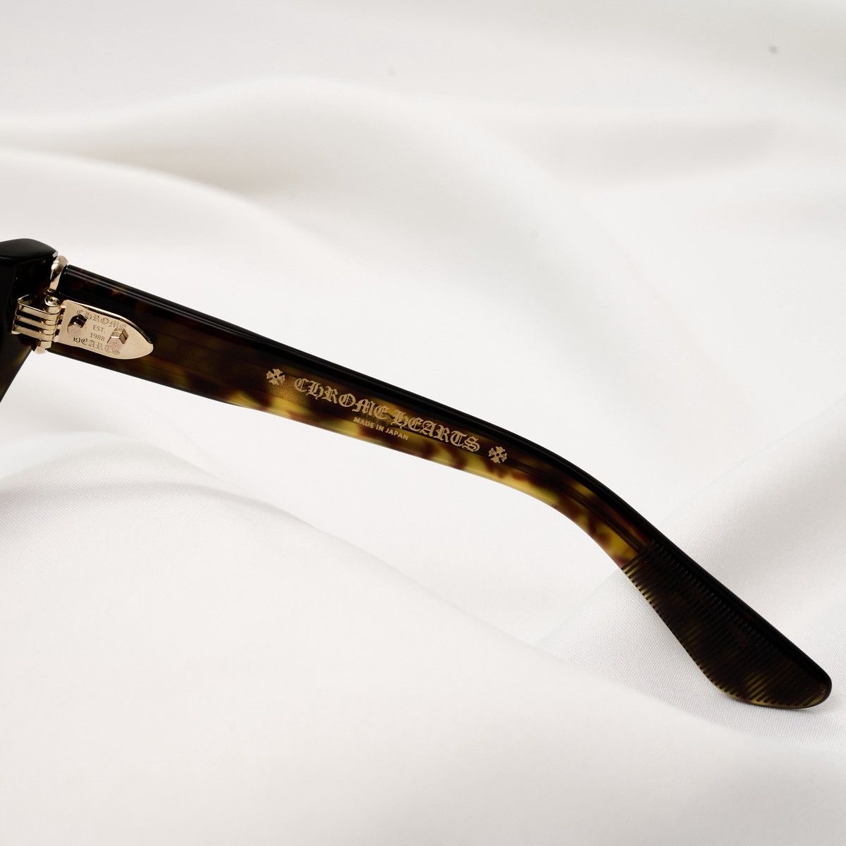 Chrome Hearts CHROME HEARTS HALLLA BALUUUU DARK TORTOISE SUNGLASSES Size ONE SIZE - 4 Thumbnail