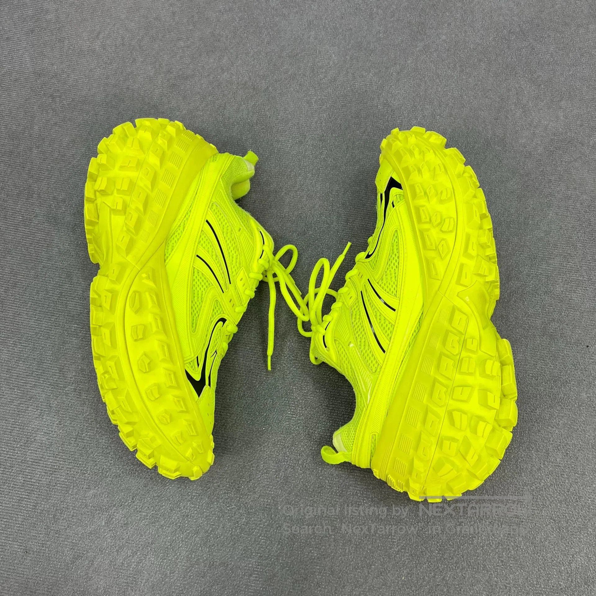 Balenciaga Balenciaga Defender Fluorescent Green Sneakers. Size US 10 / EU 43 - 5 Thumbnail