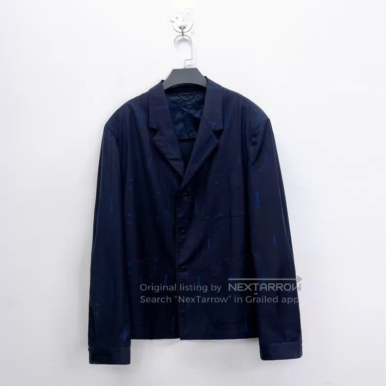 Louis Vuitton Louis Vuitton FW25 dark blue dark stripe blazer jacket Size US L / EU 52-54 / 3 - 1 Thumbnail