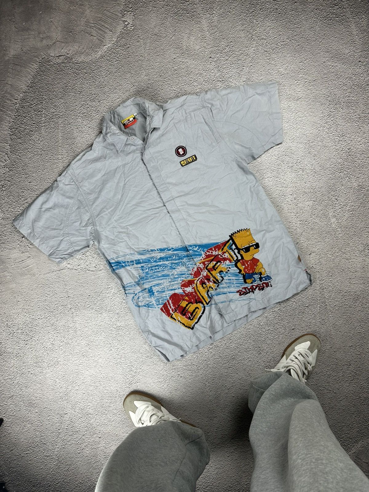 The Simpsons Vintage Simpsons Bart Shirt Y2K Big Logo Japan Hype Style Size US XL / EU 56 / 4 - 1 Thumbnail