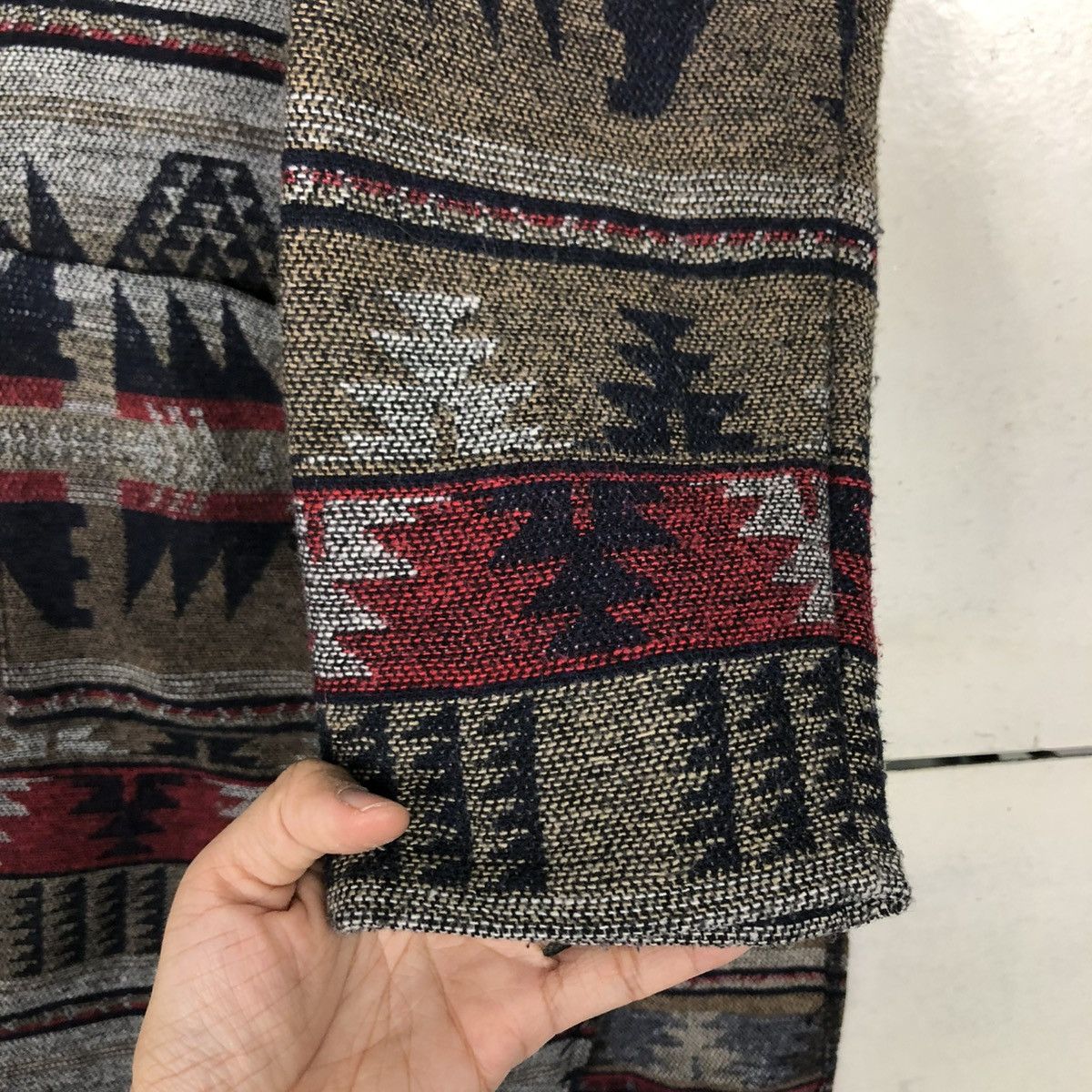 Japanese Brand 🔥VINTAGE JACKET NAVAJO NATIVE AZTEC SUVERE ISSEY MIYAKE Size US L / EU 52-54 / 3 - 18 Thumbnail