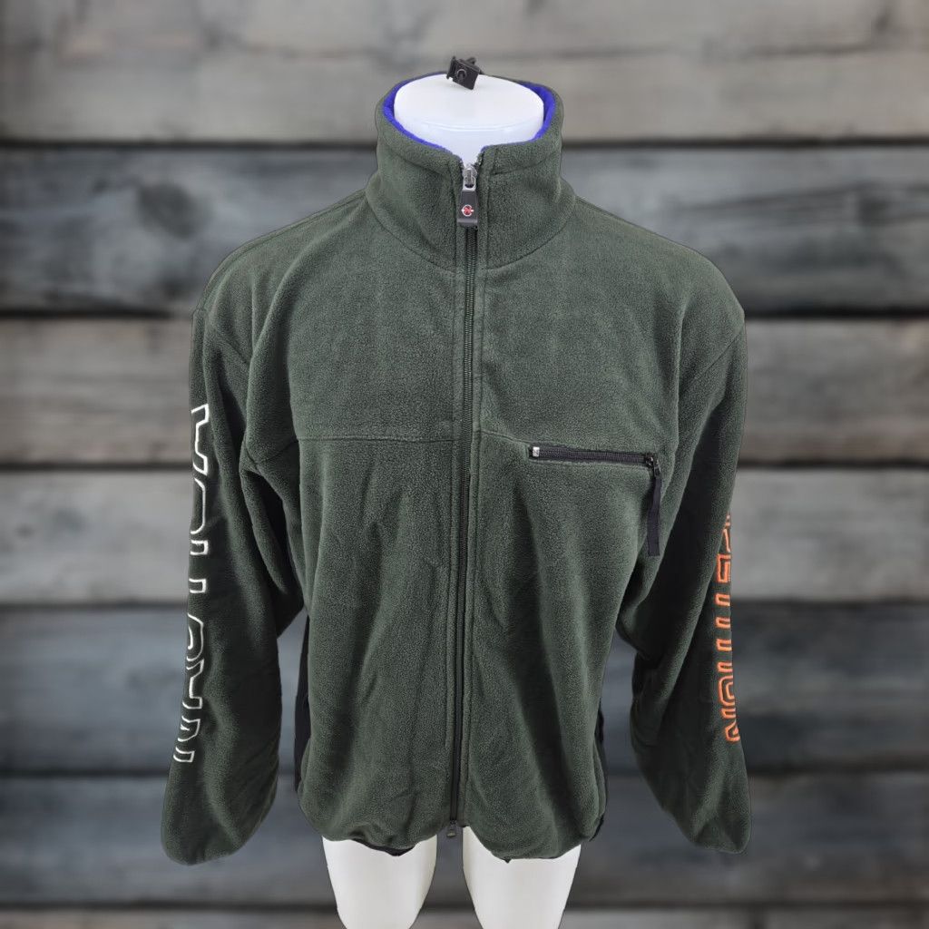 Nautica Nautica Competition Jacket Mens XL Green Parka Winter Fleece 90s Spellout Jacket Size XL Green Nautica Windbreaker 90s Theme Mens Size US XL / EU 56 / 4 - 1 Thumbnail