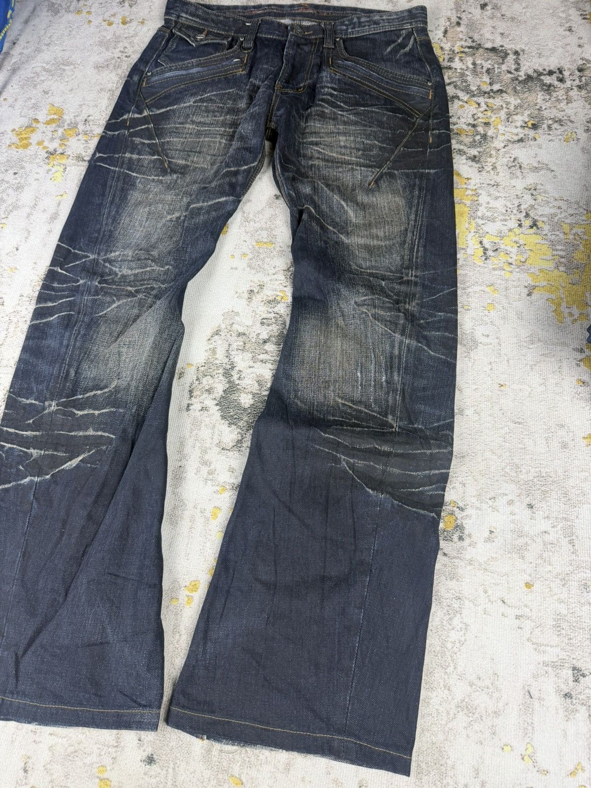 BUFFALO BOBS Flare Nicole Club Whisker Clawmark Denim Size US 31 - 3 Thumbnail