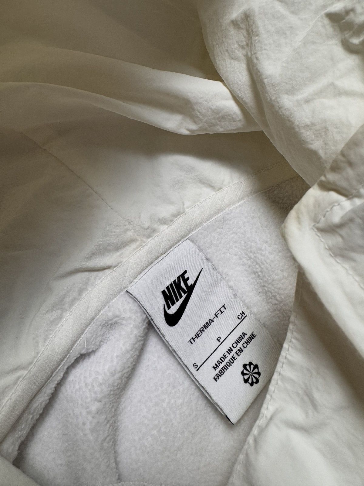 Nike × Vintage NIKE AIR TEDDY FLEECE VINTAGE DOUBLE LOGO OVERSIZE HOODIE Size US S / EU 44-46 / 1 - 7 Thumbnail