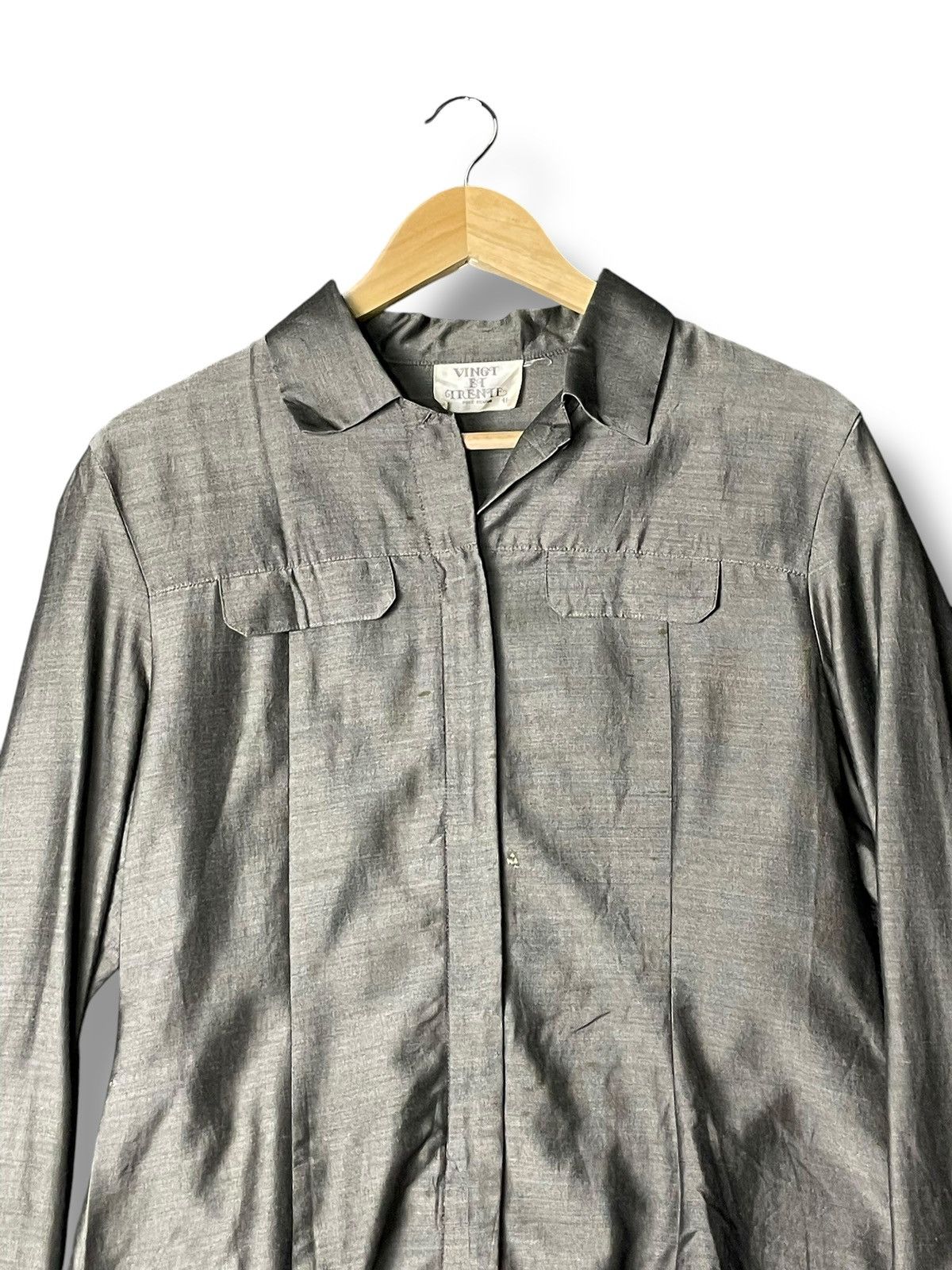 Designer × Japanese Brand × Vintage VINGT ET TRENTE x Japanese Brand Button Ups Shirt(40) Size US S / EU 44-46 / 1 - 4 Thumbnail