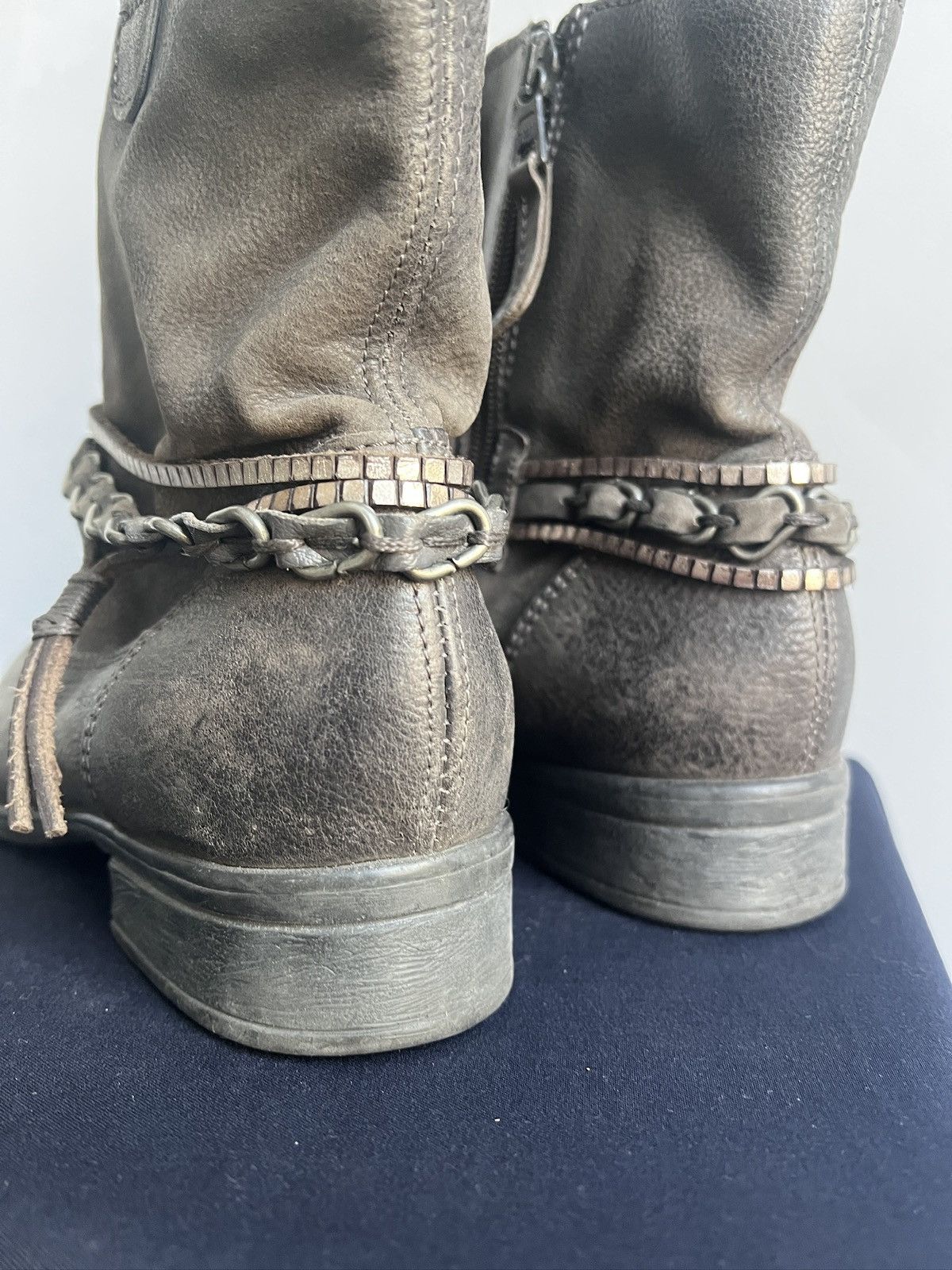 Hedi Slimane Rare ankle hype japanese avant garde boots A.S. 98 style Size US 7.5 / EU 40-41 - 8 Thumbnail