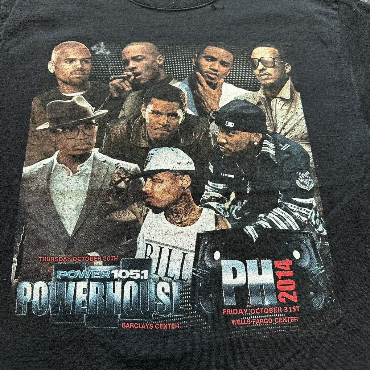 Other Power 105.1 Radio Graphic T-Shirt Medium J Cole Chris Brown Size US S / EU 44-46 / 1 - 2 Thumbnail