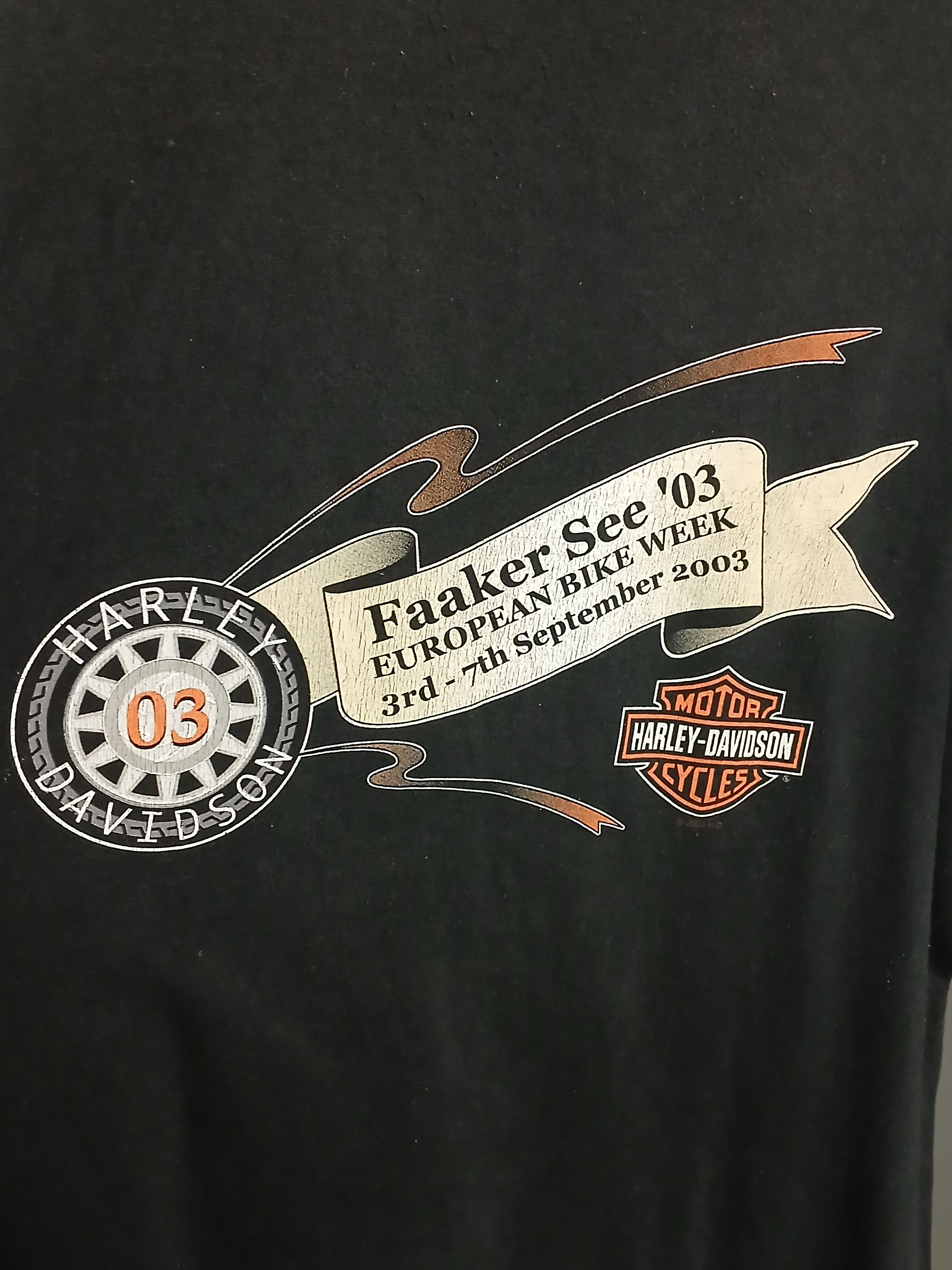 Harley Davidson × Vintage Vintage 2002 Harley Davidson Racing Moto T-Shirt Size US L / EU 52-54 / 3 - 4 Thumbnail