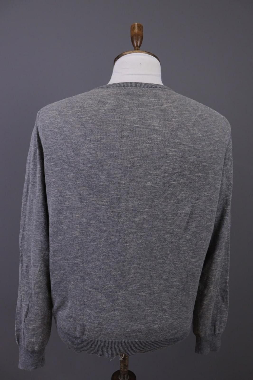 J.Crew Men J.Crew Gray V-Neck Cotton Sweater Size M Size US M / EU 48-50 / 2 - 12 Thumbnail
