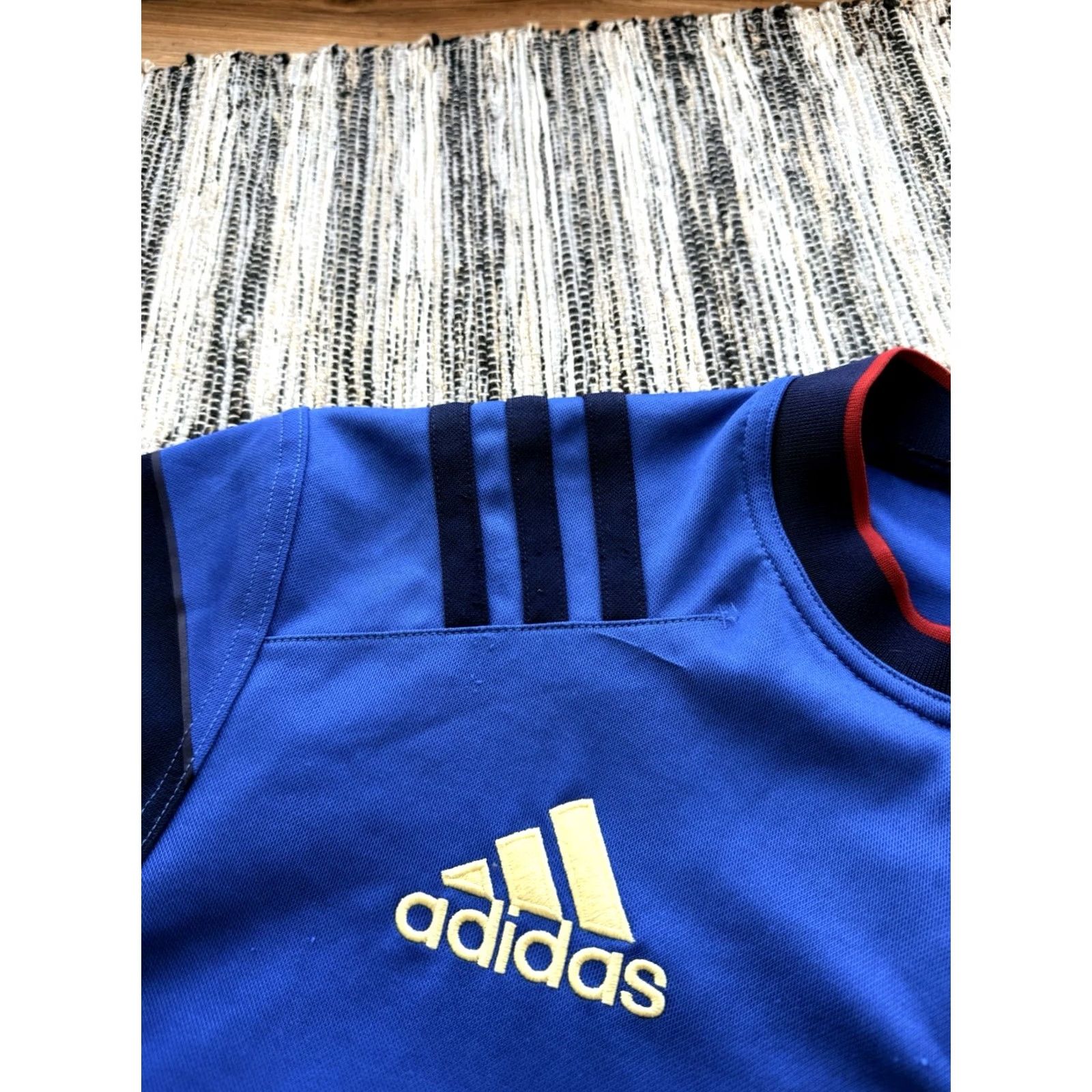Adidas France Adidas Rugby National Team Shirt 2015/16 Blue XL Jersey Size US XL / EU 56 / 4 - 4 Thumbnail