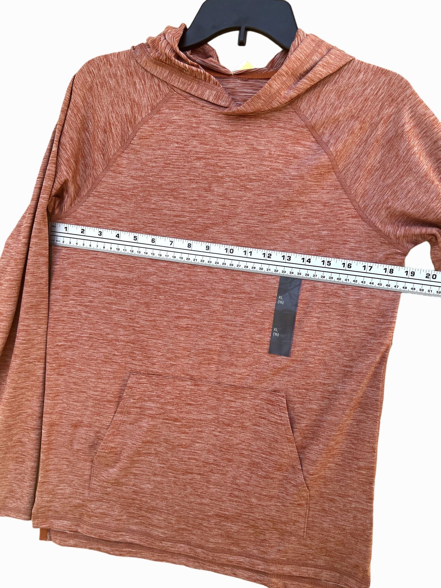 Other All In Motion- Women's Long Sleeve Hooded Blouse - Red Clay Size XL / US 12-14 / IT 48-50 - 5 Thumbnail