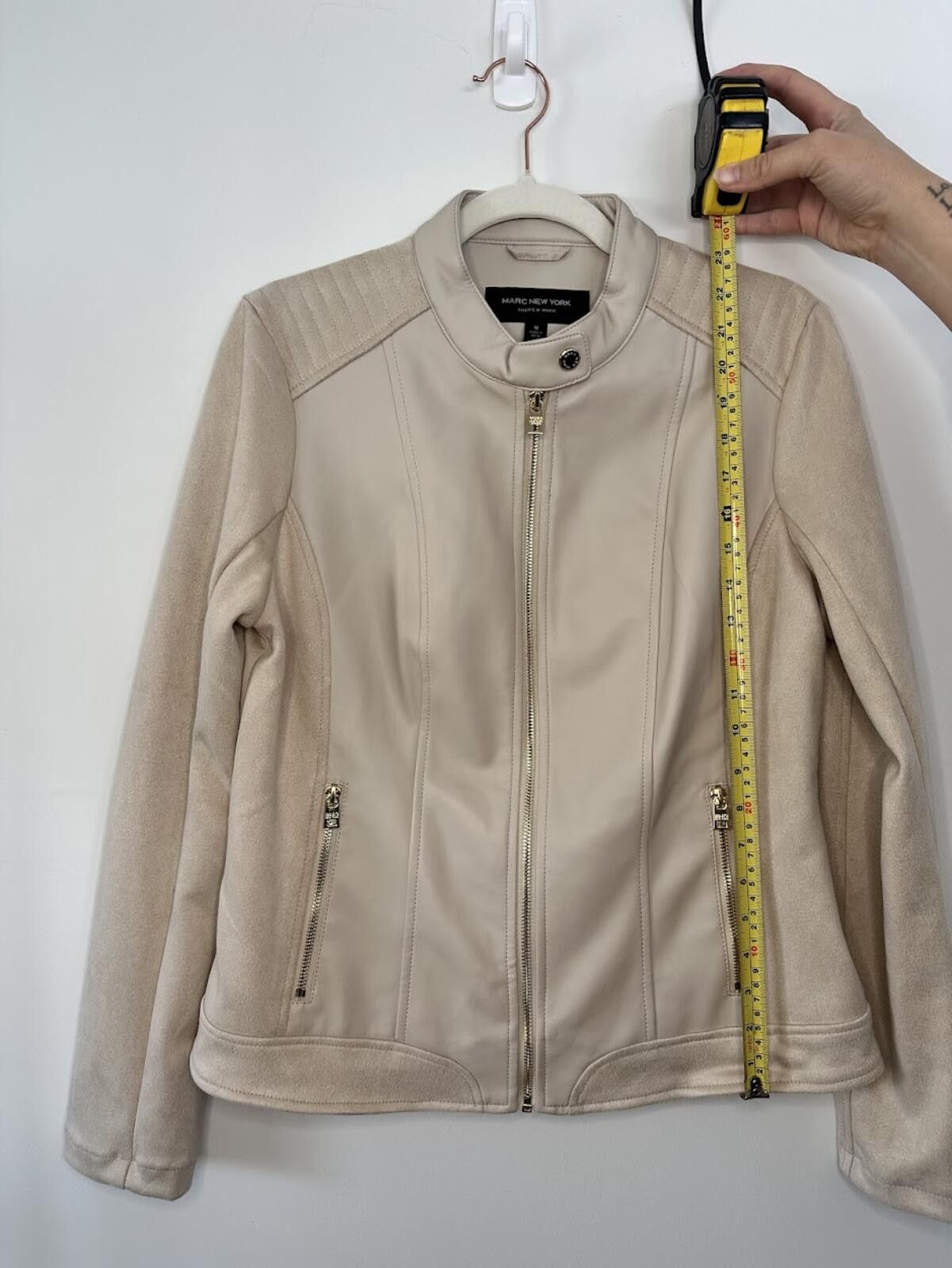 Other Marc New York Faux Leather Biker Jacket - Sz. M Size M / US 6-8 / IT 42-44 - 4 Thumbnail