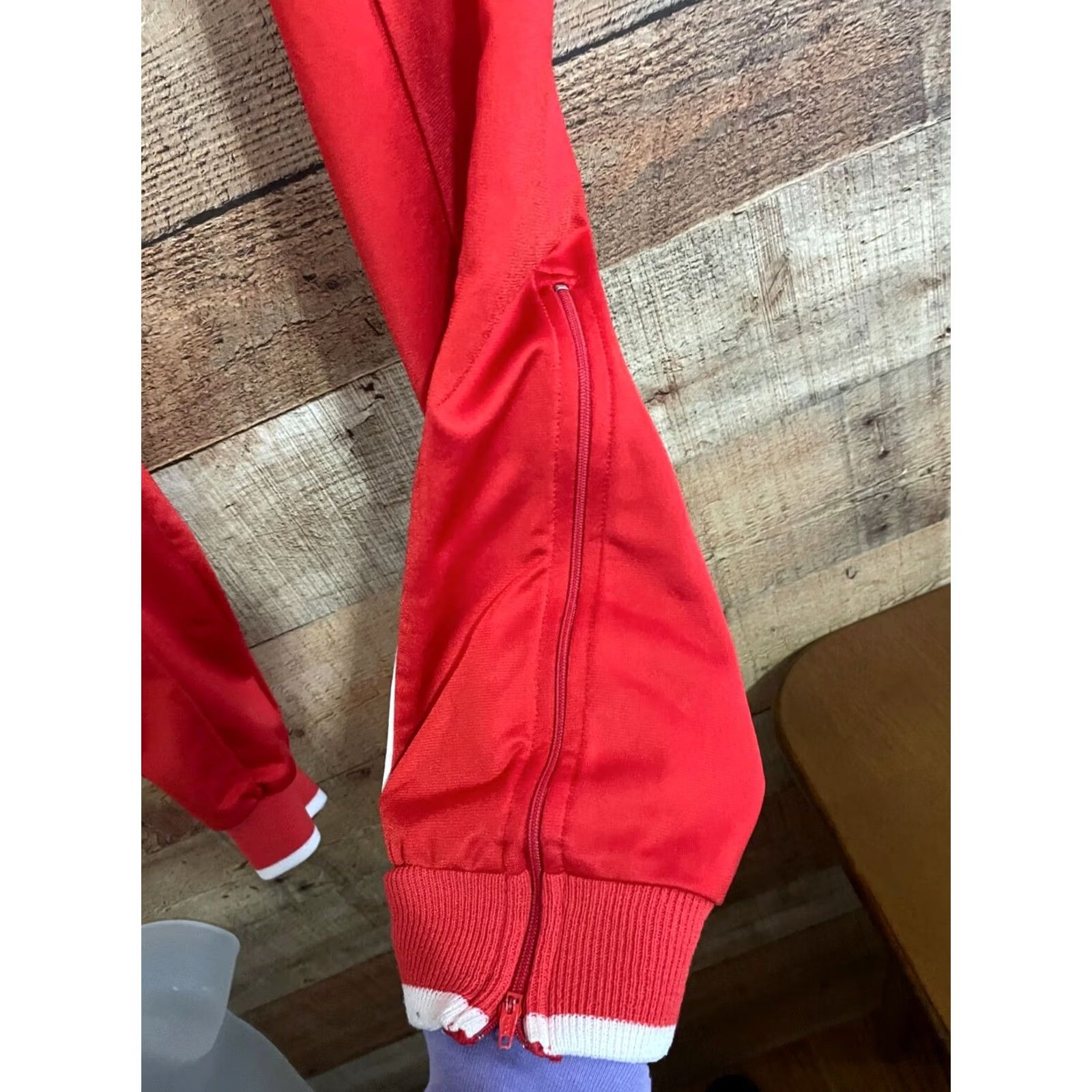 Nike VINTAGE Nike Men's Track Pants Gray Tag Red XS Ankle Zipper Activewear 80s 90s Running Size US 27 - 2 Thumbnail