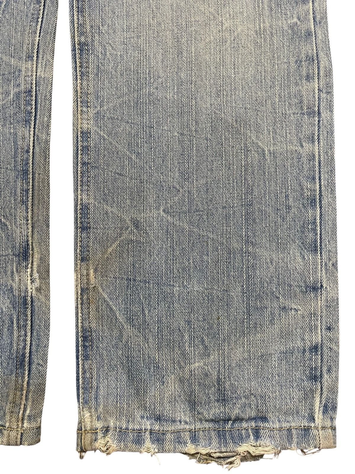 If Six Was Nine Vintage Japanese Mud Thunder Wash Patch Skull Distress Jeans Size US 31 - 8 Thumbnail