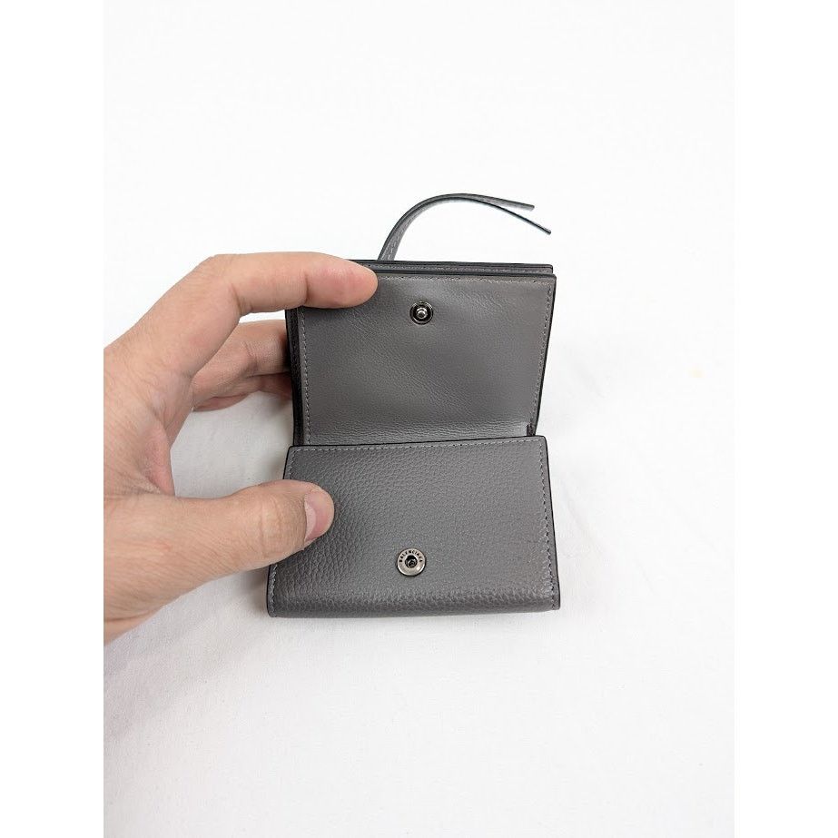 Balenciaga o1rshd1 Size: OS/ Tri-Fold Mini New Classic Wallet Dark Grey Size ONE SIZE - 11 Thumbnail