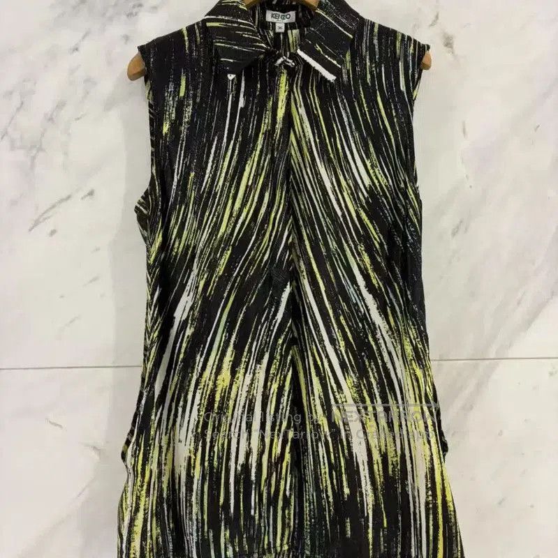 Kenzo KENZO Summer Striped Silk Blend Long Shirt . Size S / US 4 / IT 40 - 1 Thumbnail