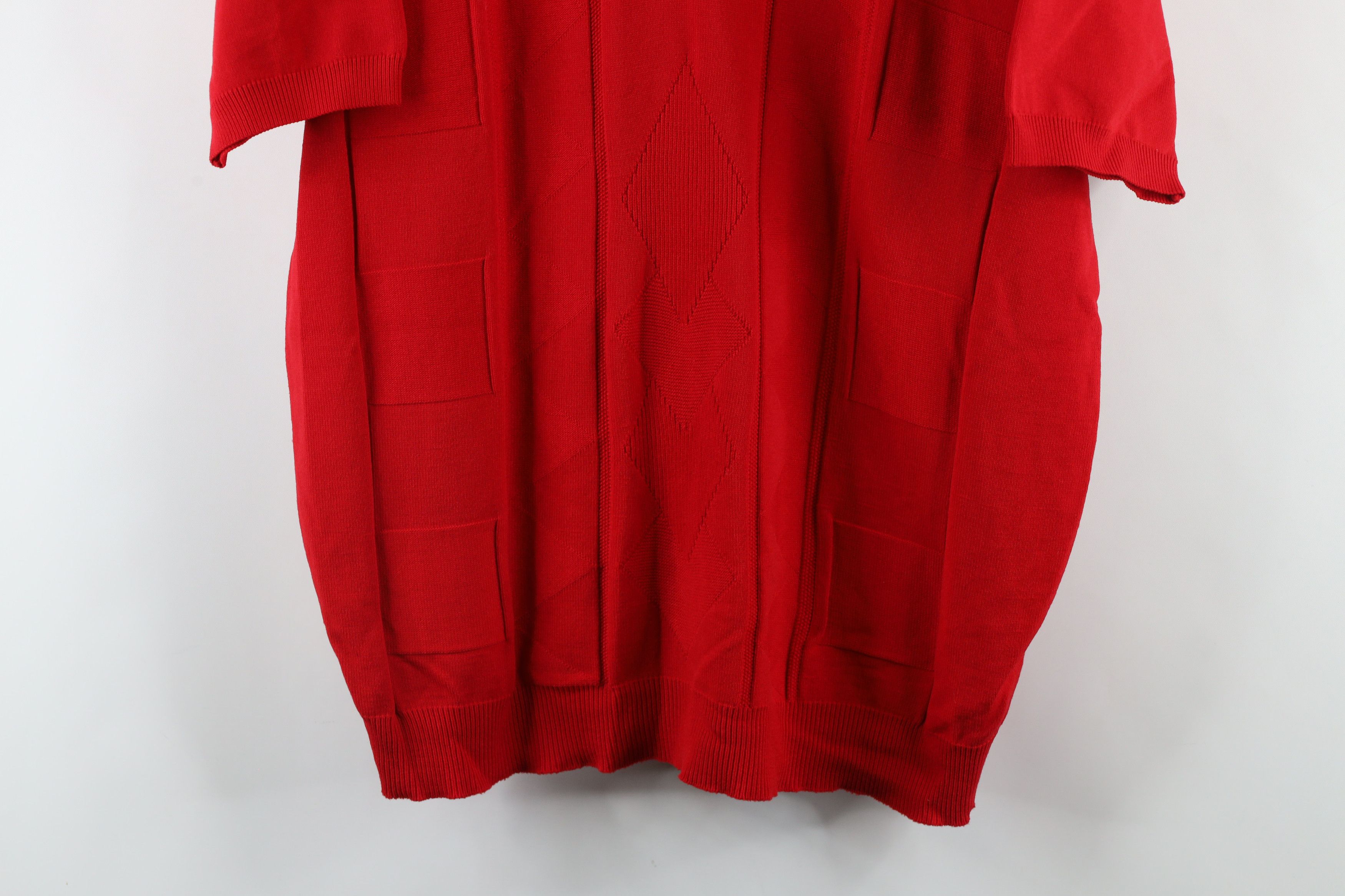 Vintage Vintage 60s 70s Rockabilly Geometric Pullover Polo Shirt USA Size US XL / EU 56 / 4 - 3 Thumbnail