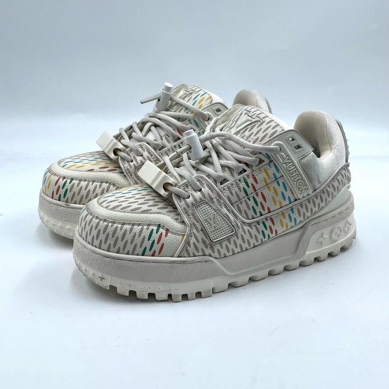 Louis Vuitton Louis Vuitton LV Trainer Rainbow Stripes - dmc Size US 5 / EU 37 - 1 Thumbnail