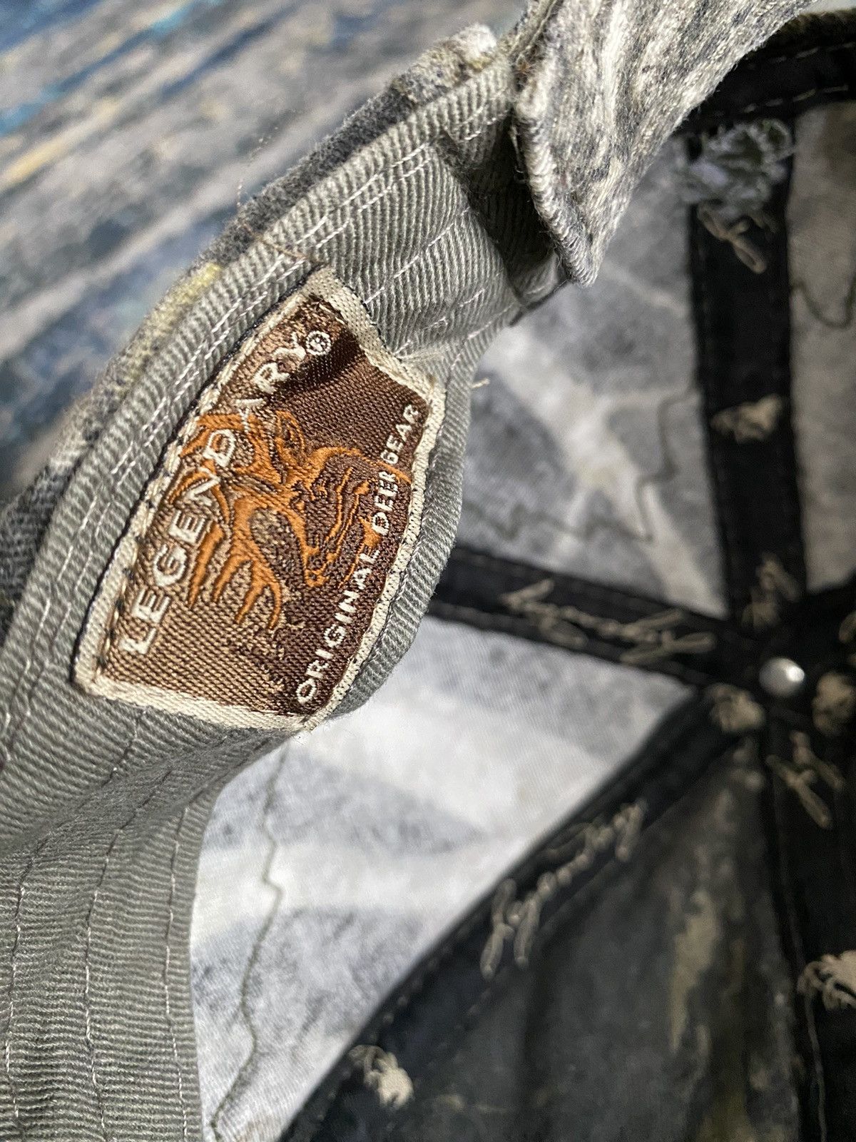 If Six Was Nine × Vintage Vintage Distressed Trashed Camouflage Cap Size ONE SIZE - 6 Thumbnail