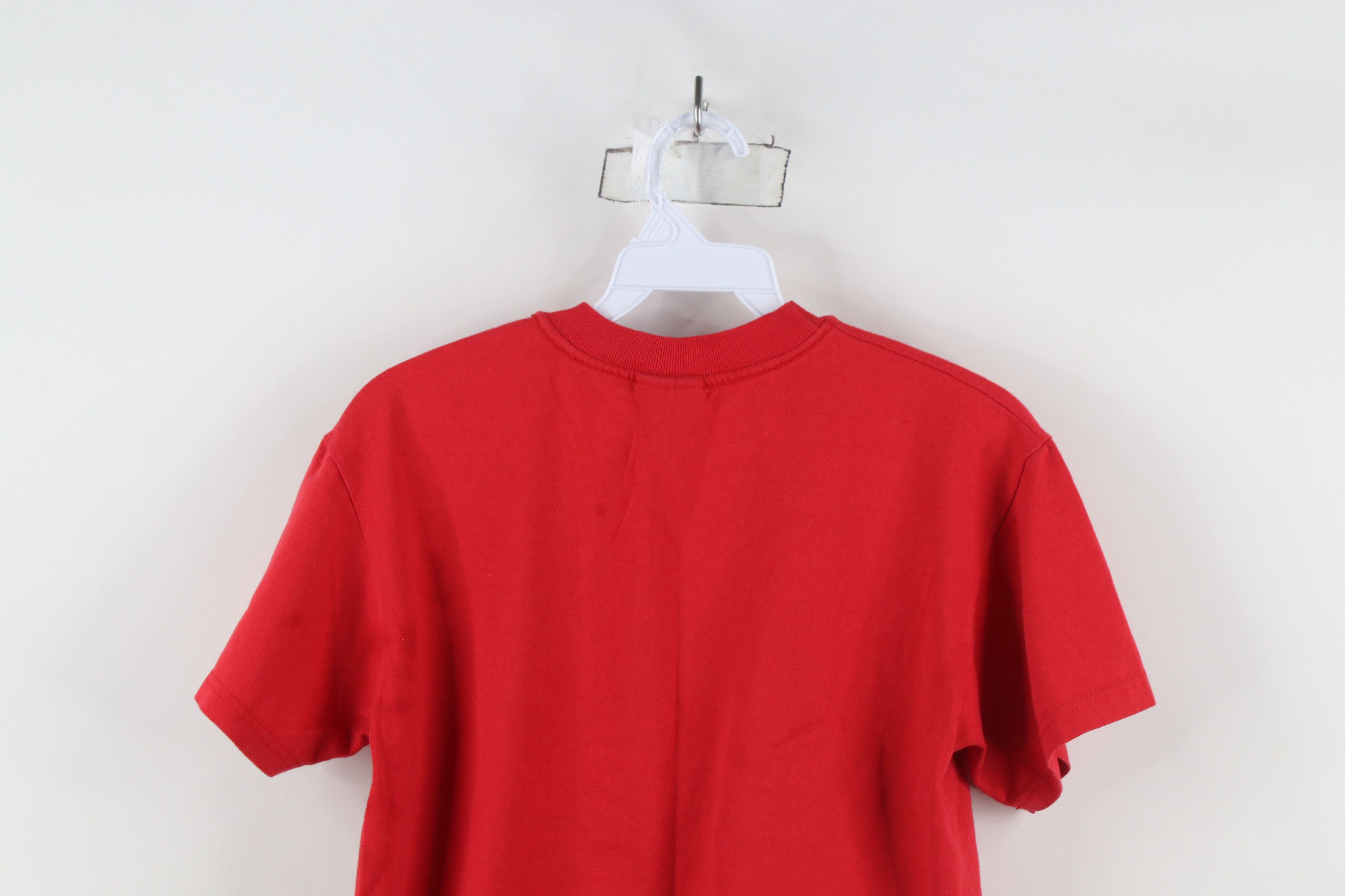 Vintage Vintage 90s Spell Out Annie Musical Play Cropped T-Shirt Red Size S / US 4 / IT 40 - 13 Thumbnail