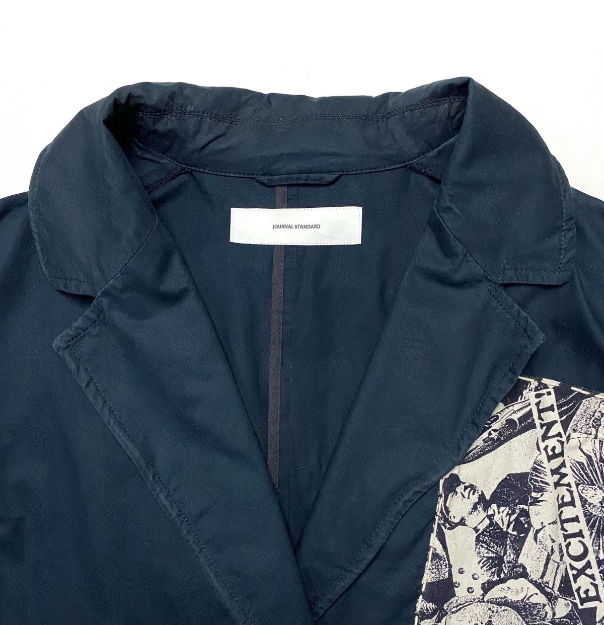 Journal Standard 🕊️Journal Standard Nylon Trench Coat Patchwork“ EXCITEMENT “ Size US L / EU 52-54 / 3 - 7 Thumbnail