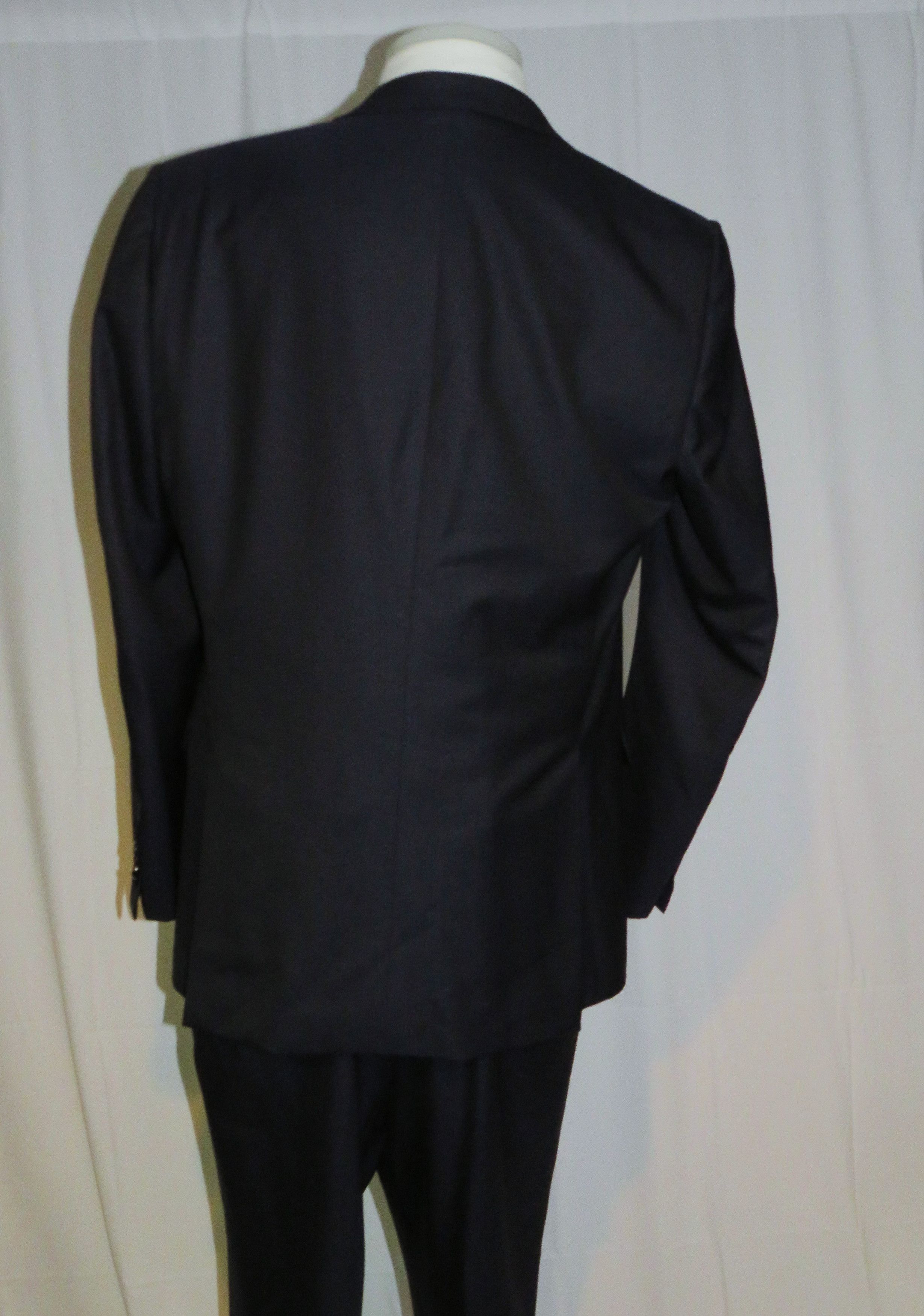 Ermenegildo Zegna Su Misura Exclusive 15milmil15 Navy Three Piece Suit 46L Size 46L - 13 Thumbnail