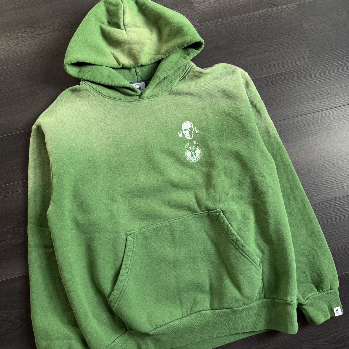 NBA × Warren Lotas Warren Lotas Bucks Mythic Hoodie Faded Green Size US L / EU 52-54 / 3 - 4 Thumbnail