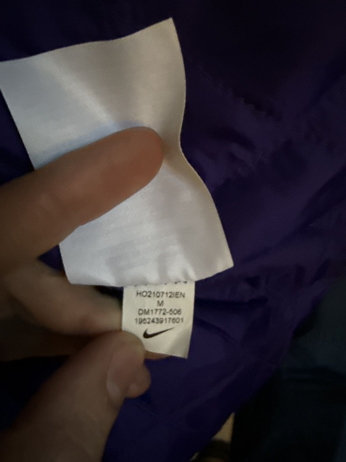 Nike × Supreme Supreme Nike corduroy purple zip up Size US M / EU 48-50 / 2 - 7 Thumbnail