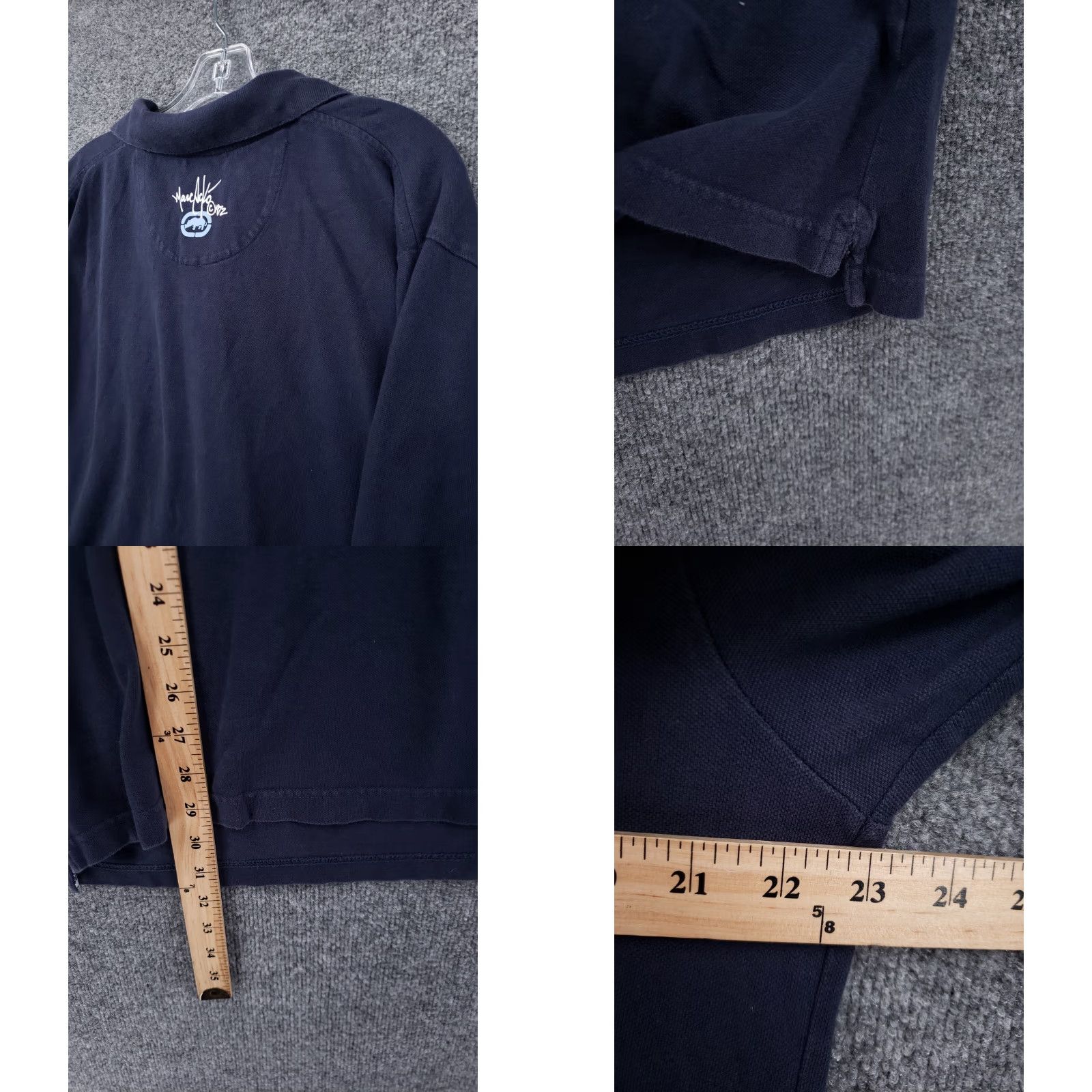 Vintage Marc Ecko Polo Shirt Mens L Blue Rhino Logo Short Sleeve Casual Cotton Size US L / EU 52-54 / 3 - 8 Thumbnail