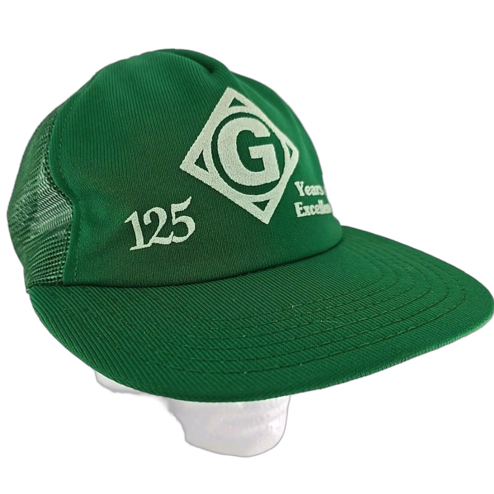 Vintage G 125 Years Of Excellence Snapback Hat VTG Light Foam Front USA Made 3D Puff Men Size ONE SIZE - 1 Thumbnail