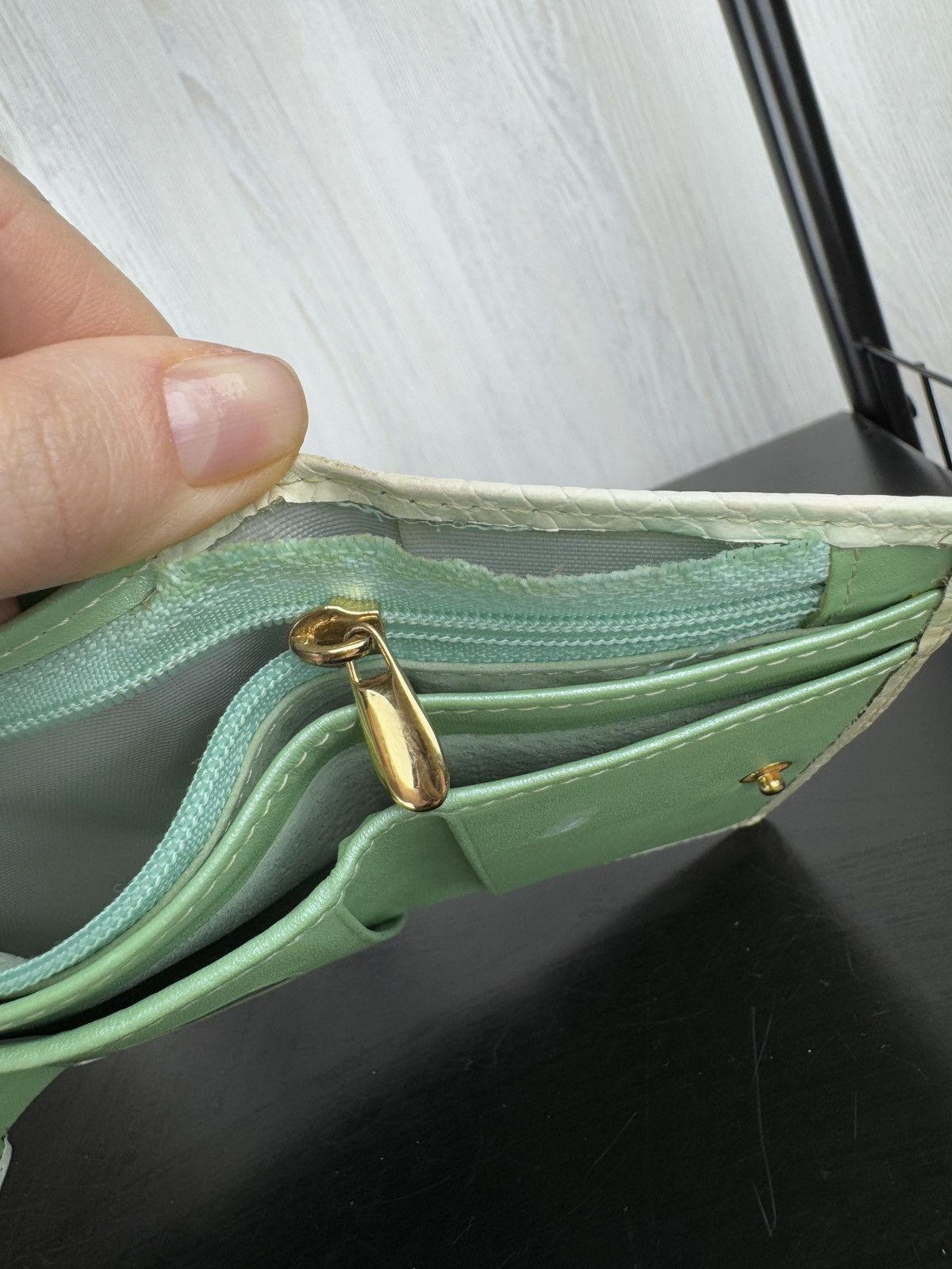Vivienne Westwood Vivienne Westwood white green small wallet Size ONE SIZE - 13 Thumbnail