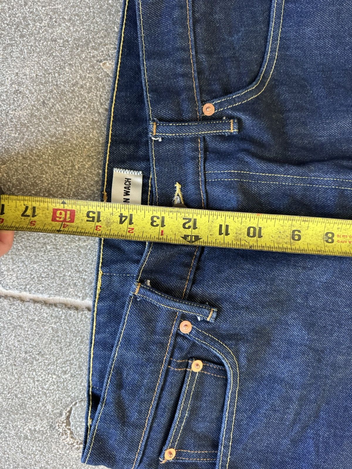 CARSON WACH Straight Leg Raw Indigo Denim Size US 32 / EU 48 - 9 Thumbnail