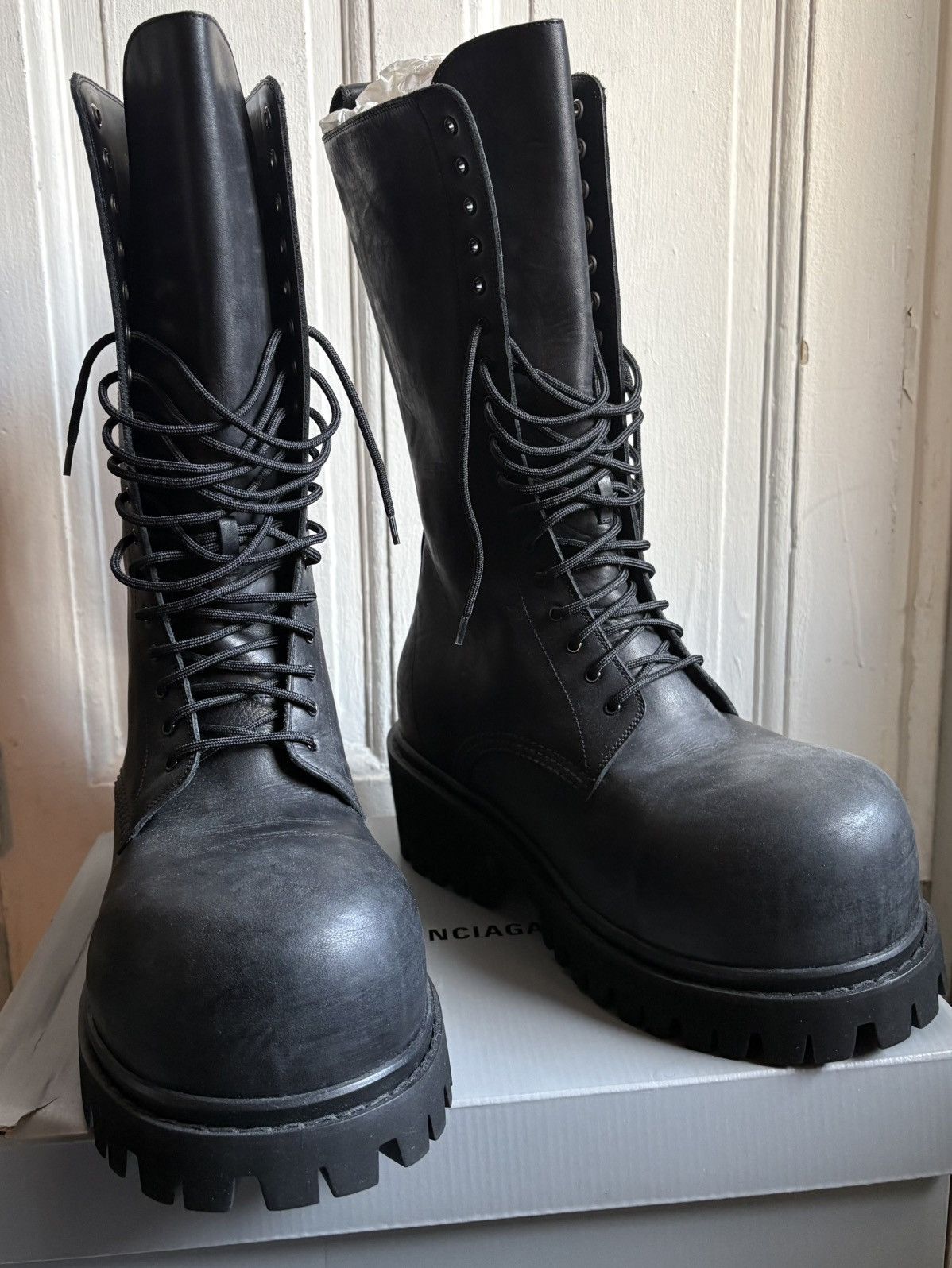 Balenciaga Balenciaga Runway Stomper High Boots Size US 11 / EU 44 - 3 Thumbnail