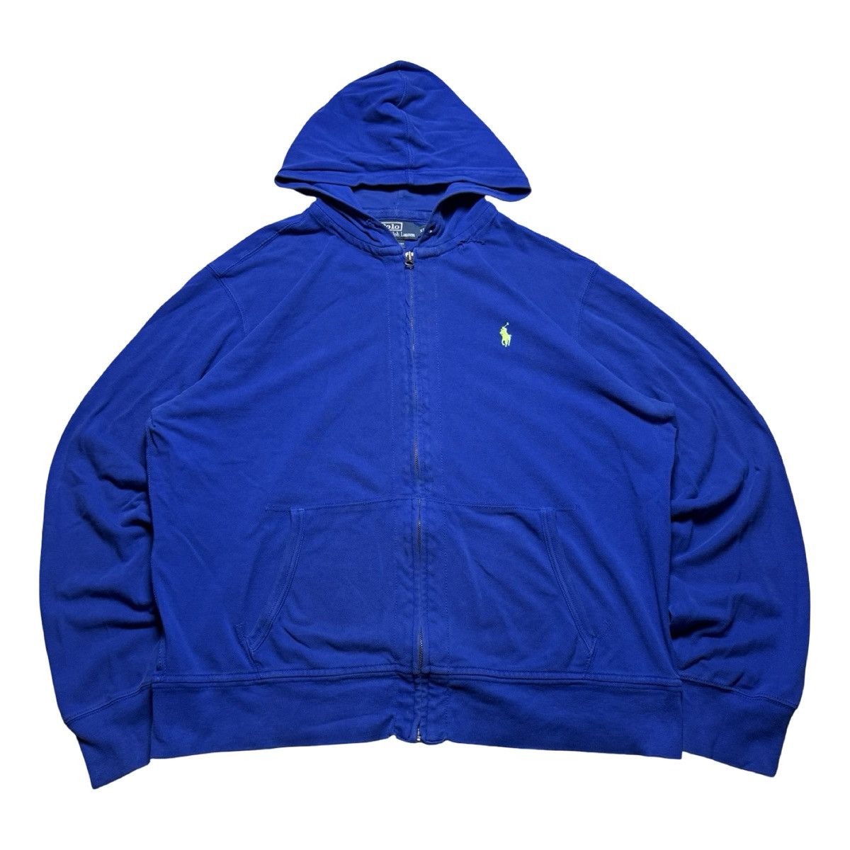 Polo Ralph Lauren Vtg Polo Ralph Lauren Mens XL Blue Full Zip Hoodie Jacket Size US XL / EU 56 / 4 - 1 Thumbnail