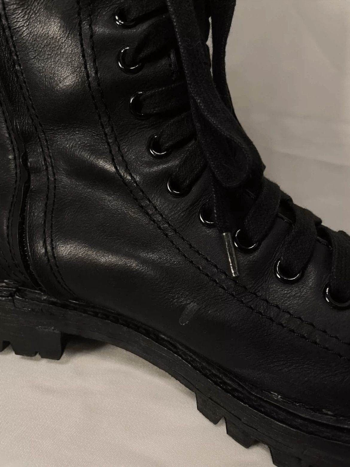 Yohji Yamamoto Sz 3 Yohji Yamamoto Pour Homme Leather Combat Boots Size US 8 / EU 41 - 8 Thumbnail